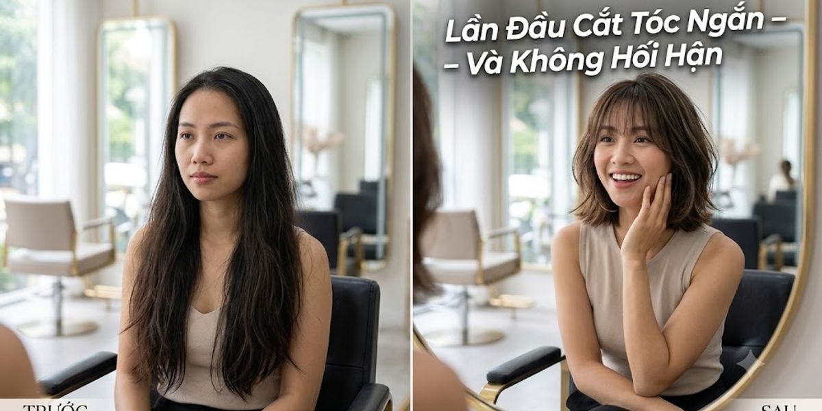 Ảnh bìa bài viết: Lần Đầu Cắt Tóc Ngắn: Quyết Định Khiến Khách Hàng Bất Ngờ