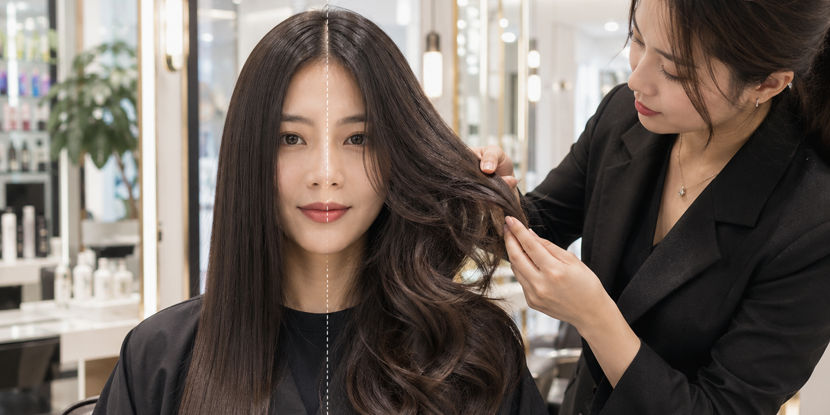 Ảnh bìa bài viết: Uốn tóc có thật sự làm tóc hư không? Hay do chăm sóc sai?