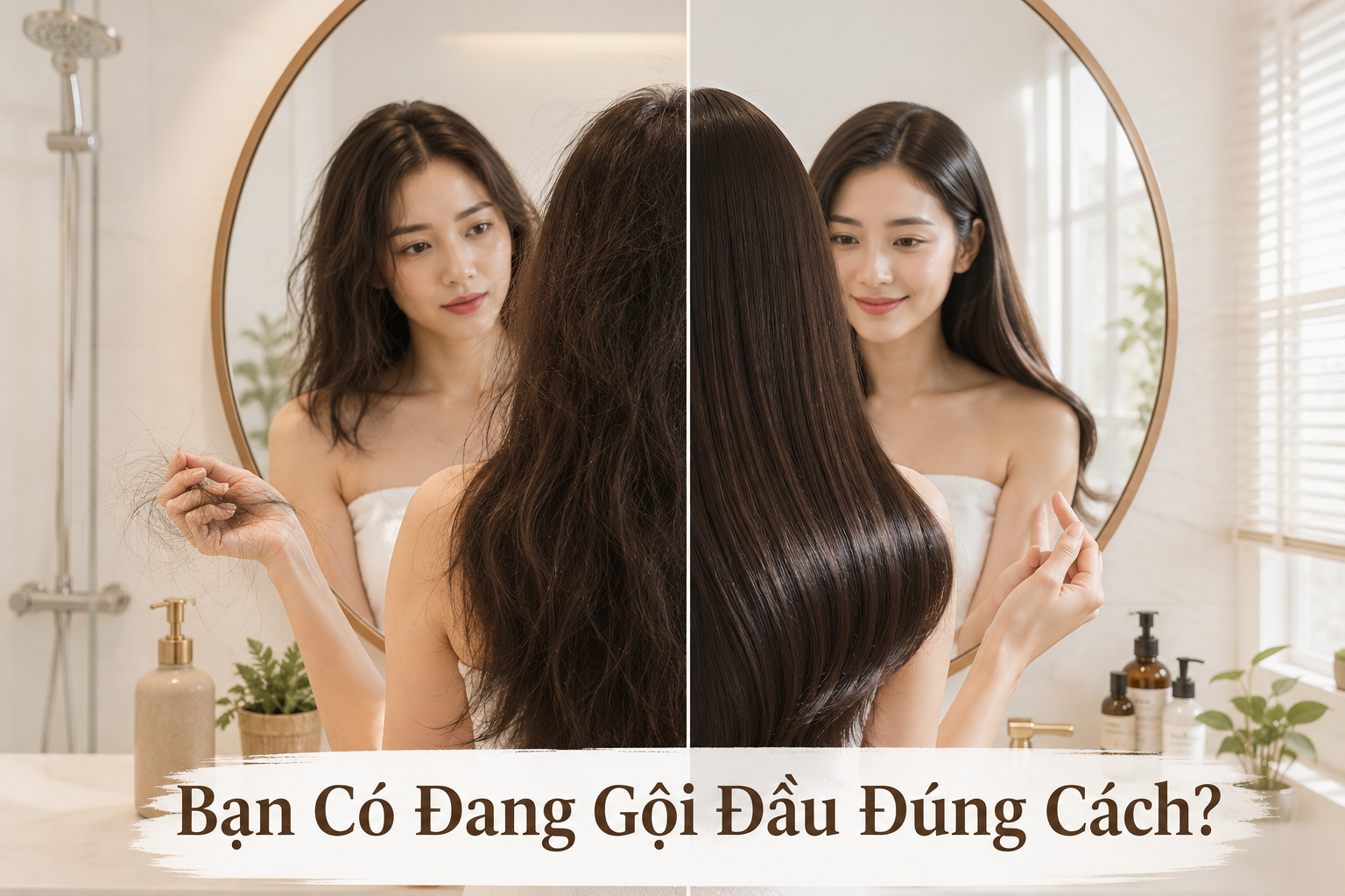 Ảnh bìa bài viết: 7 Sai Lầm Khi Gội Đầu Khiến Tóc Khô Xơ Và Gãy Rụng Nhiều Hơn