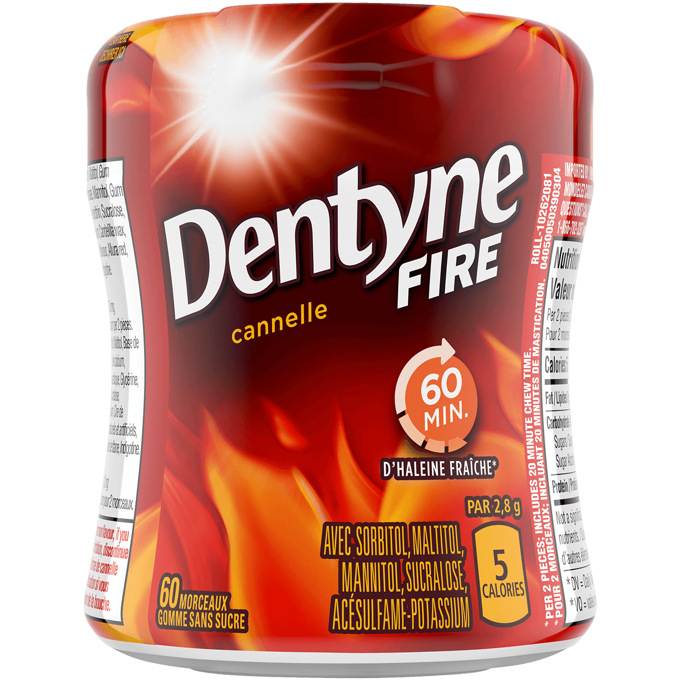 Dentyne FIRE Cinnamon Bottle