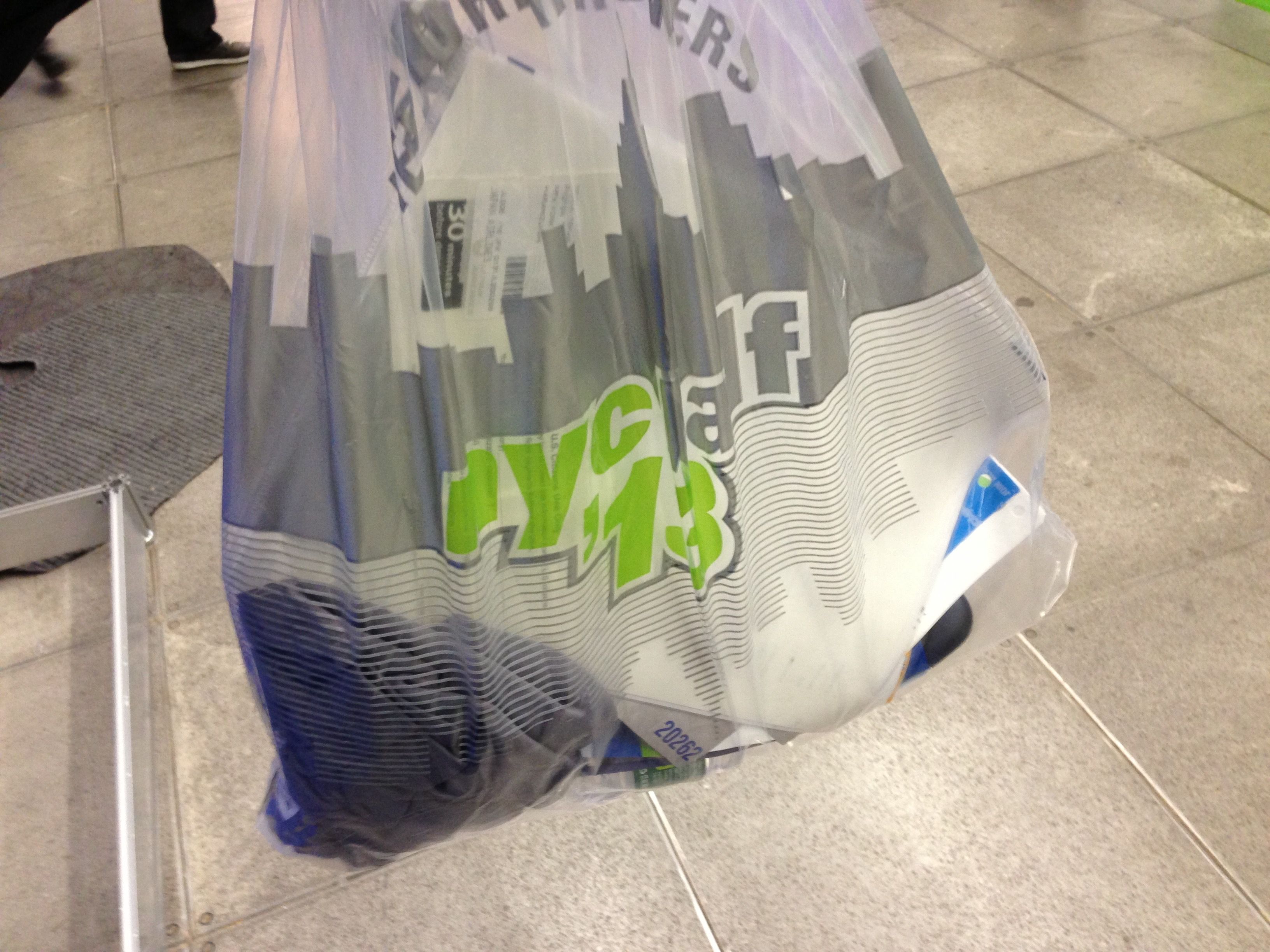 受け付けてもらったバッグ