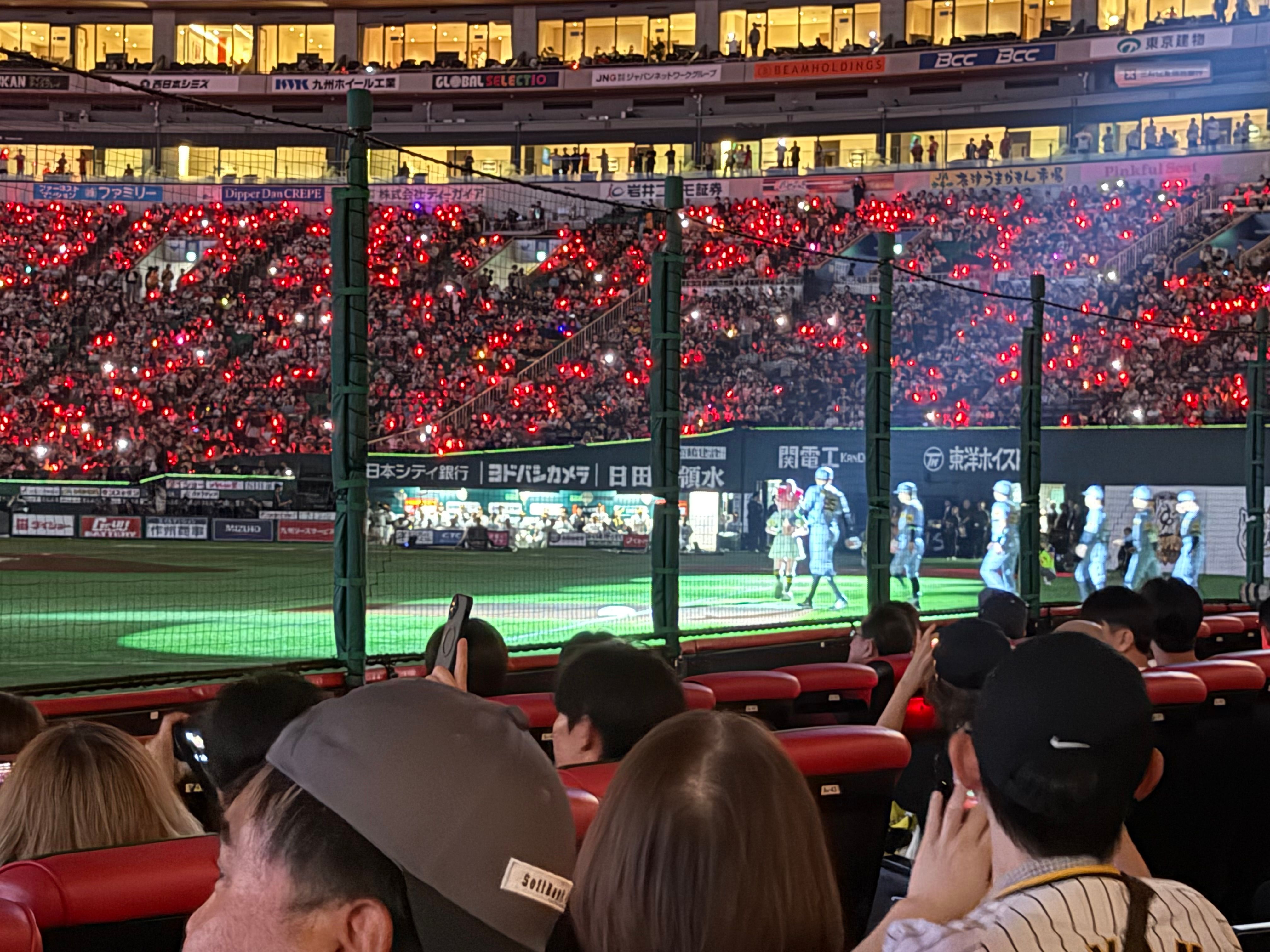 阪神の選手入場