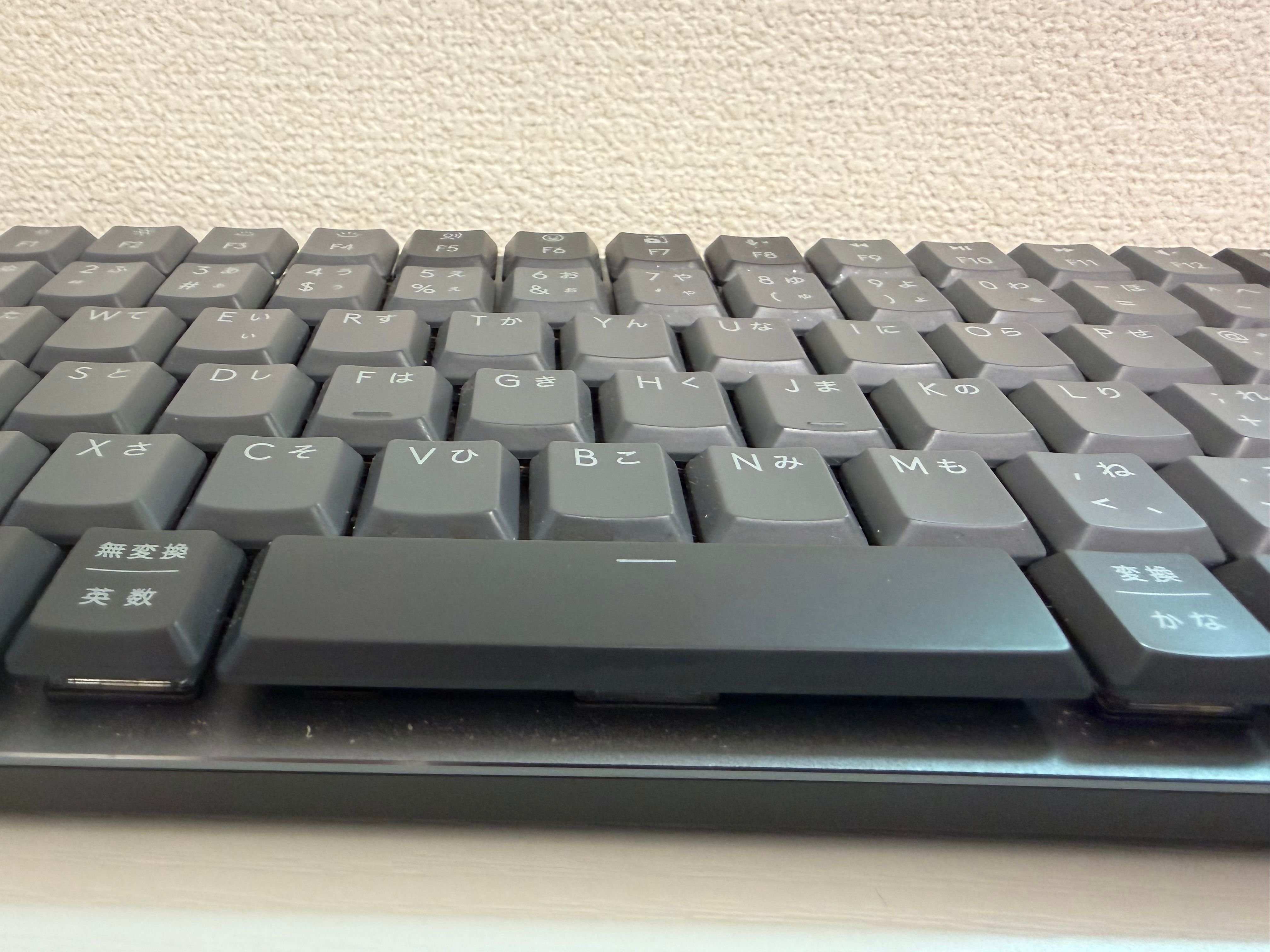 キーはしっかりと反応がある