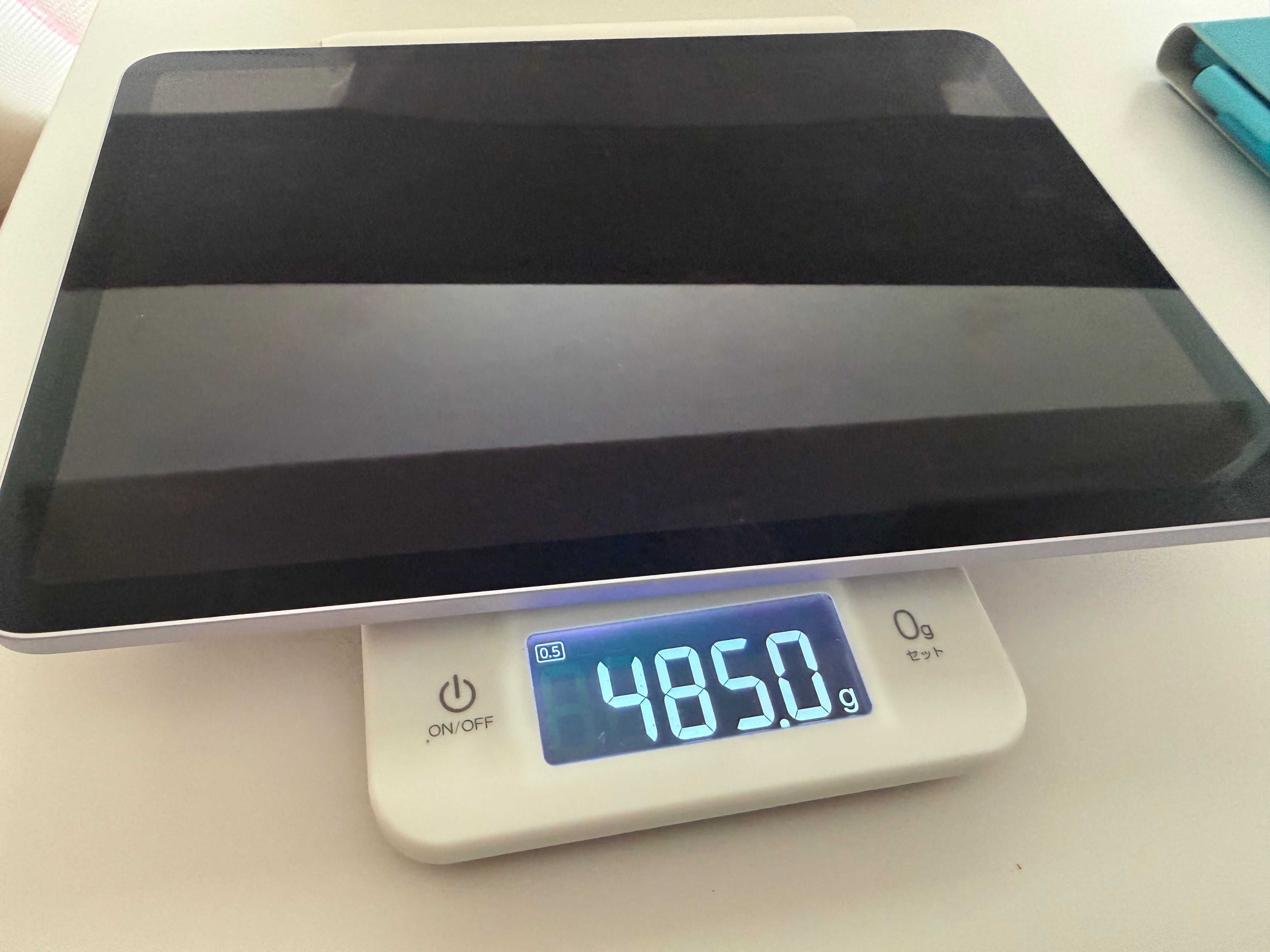 iPad Air 11 インチの重量は 485g