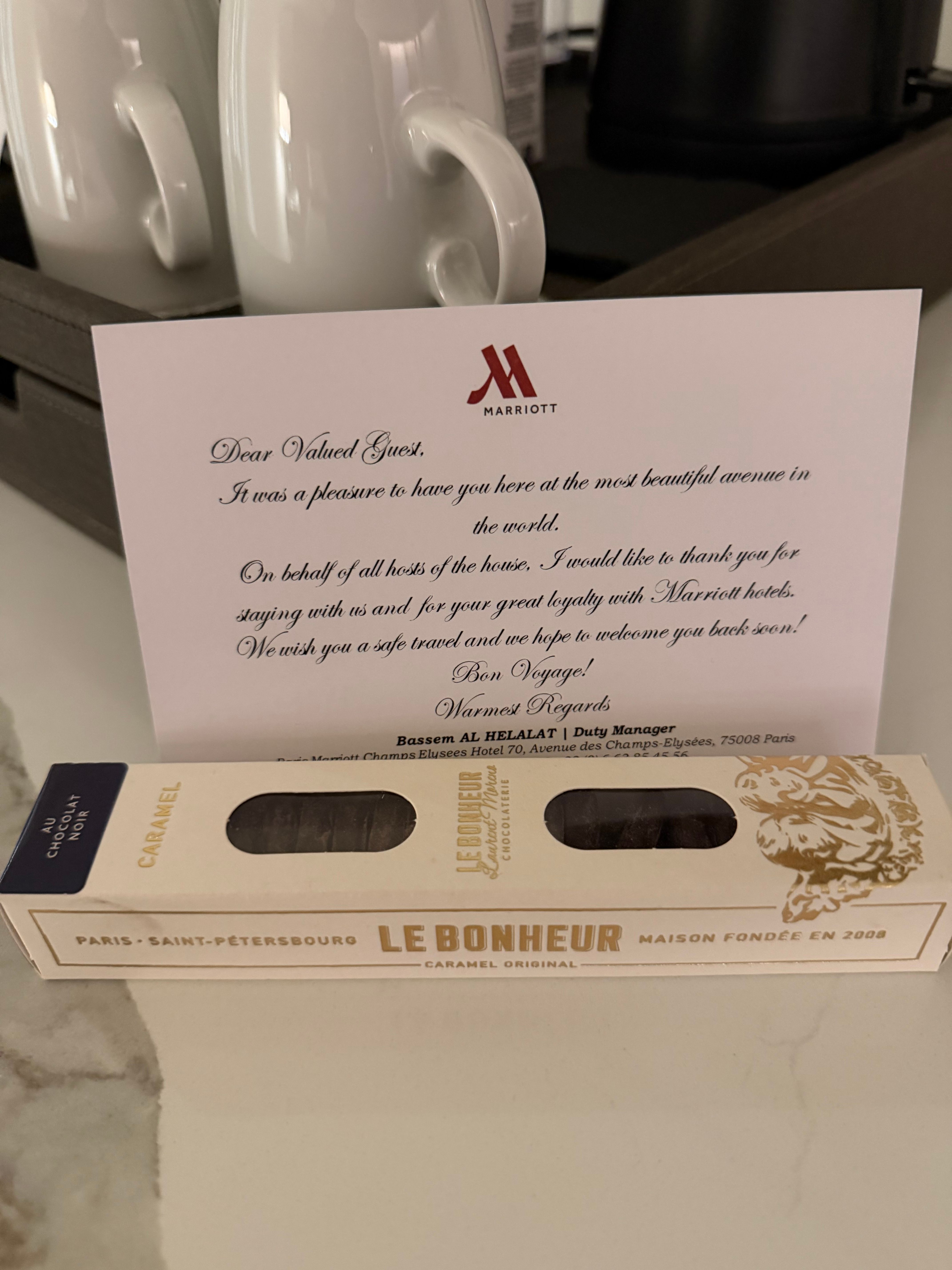 Welcome のお菓子