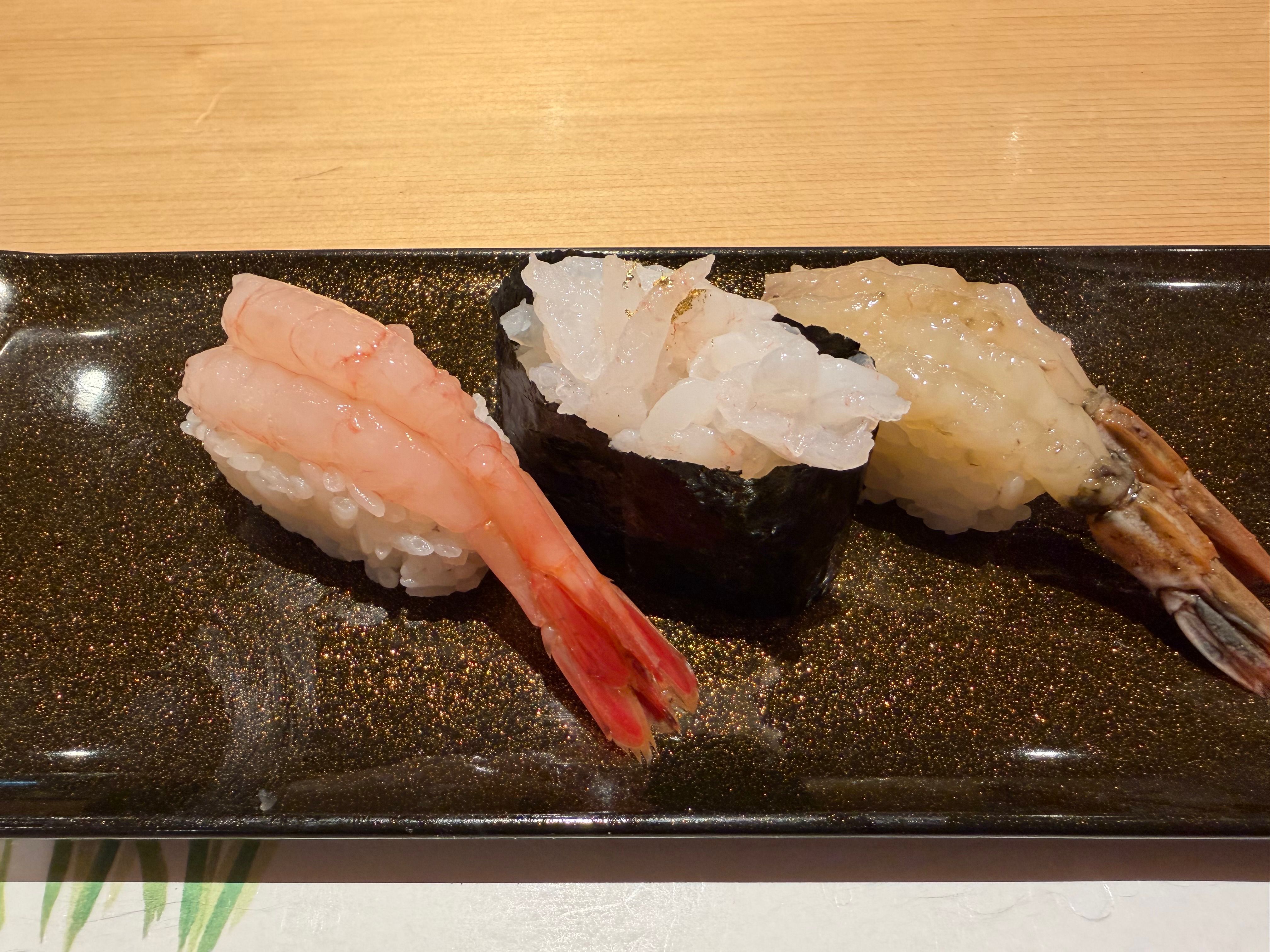 えび３種類を食べれる
