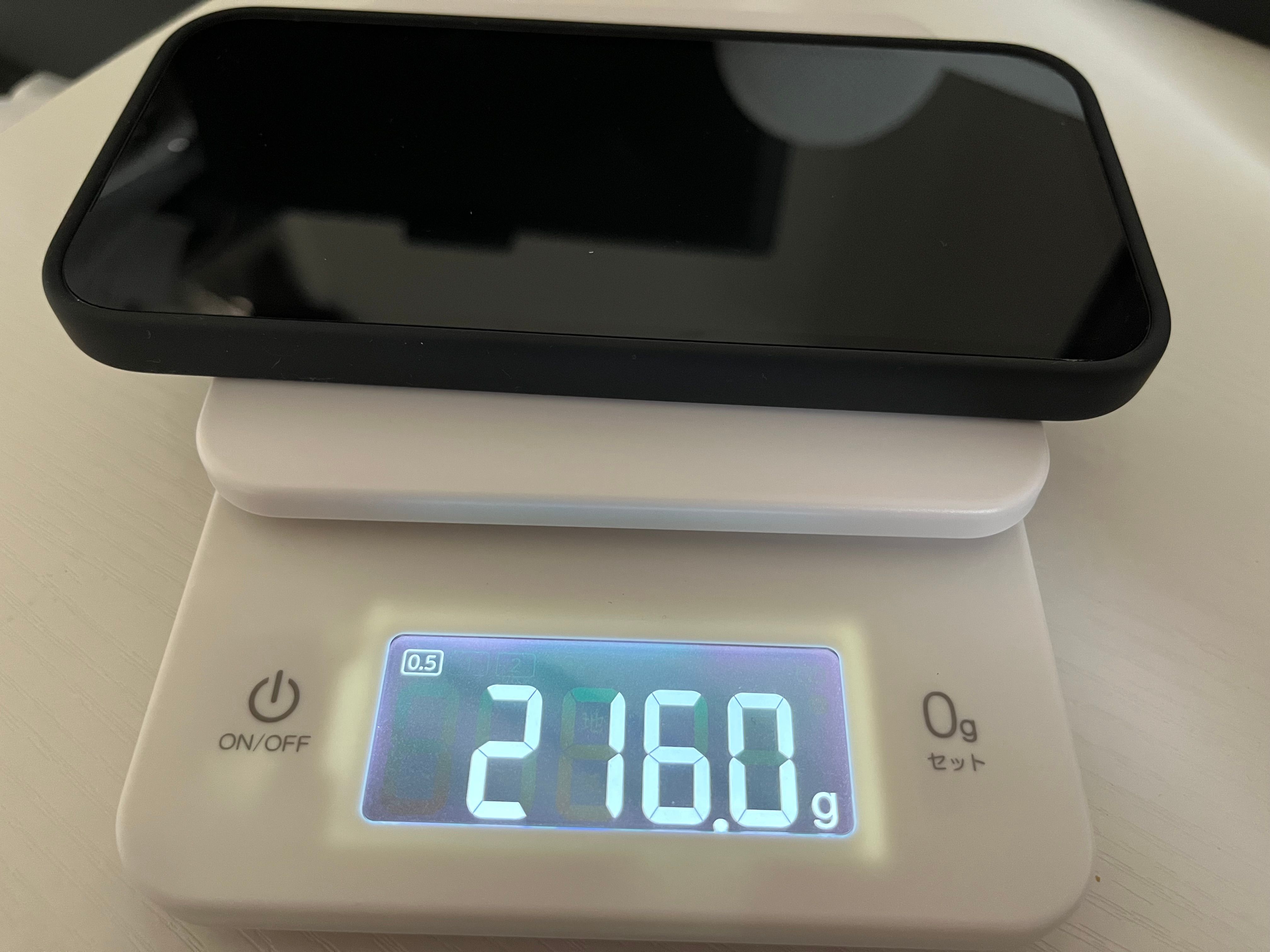 ケース込みの重さ