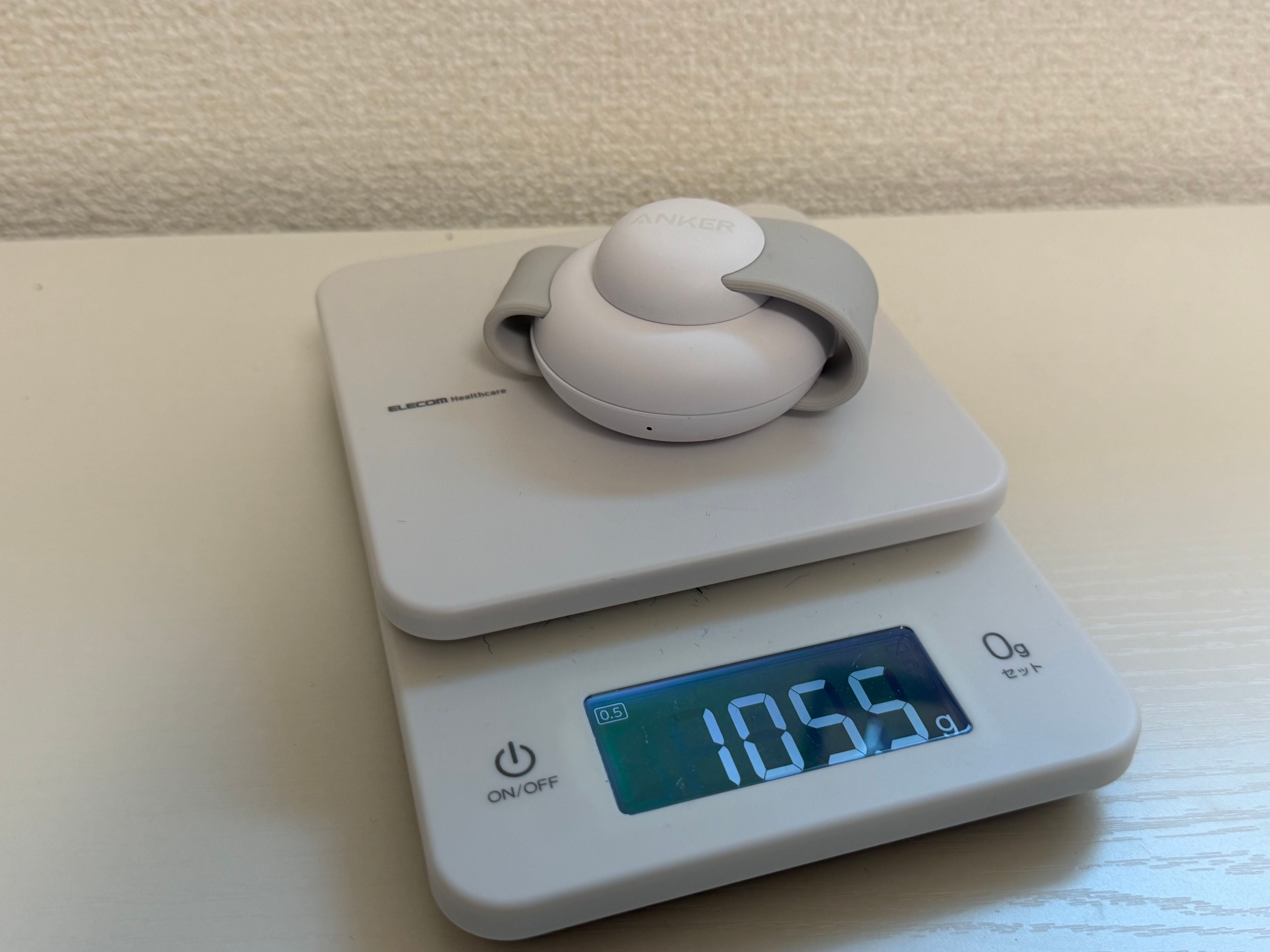 重量は 105.5g