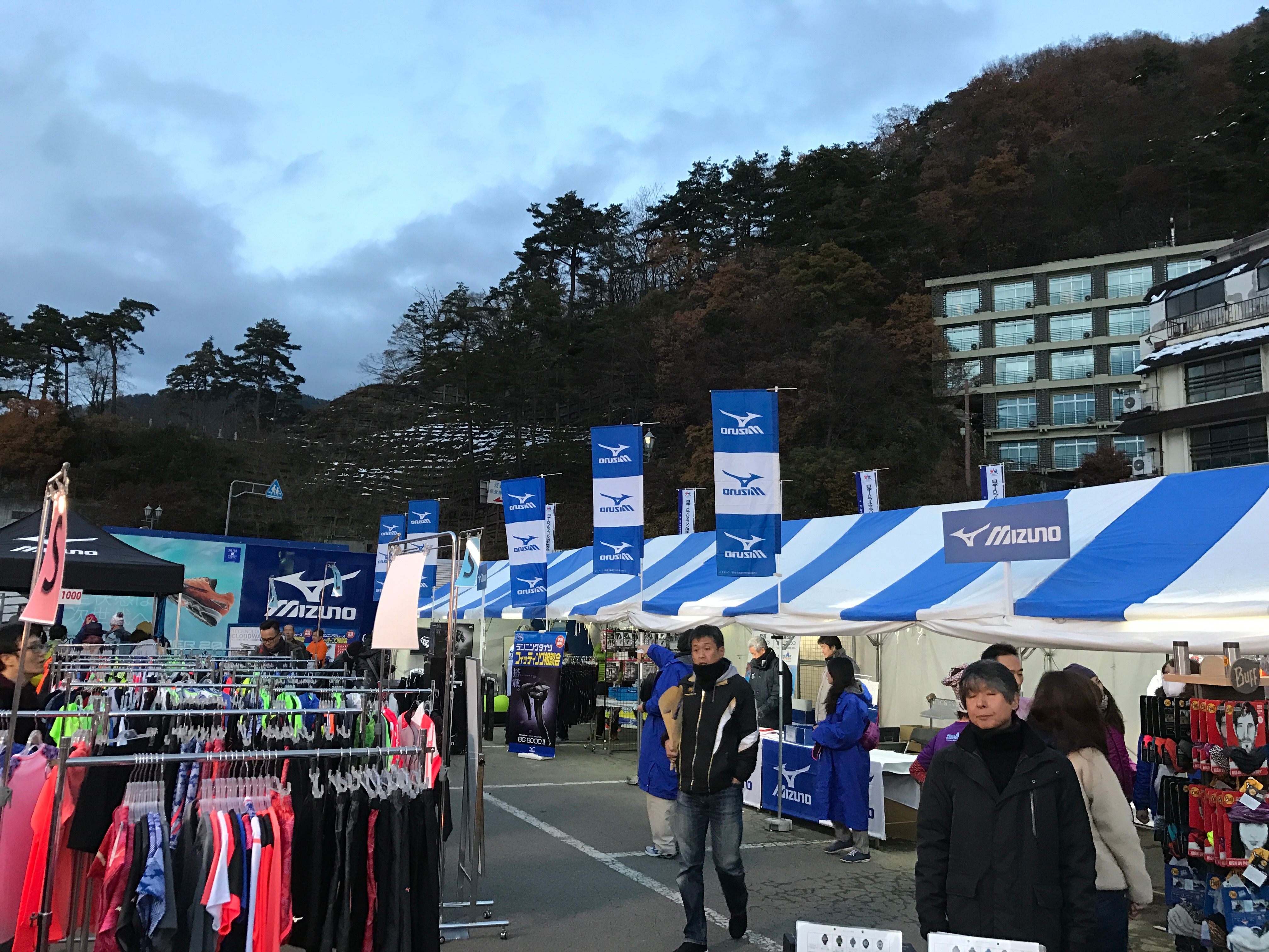 前日のゴールエリアのあたり