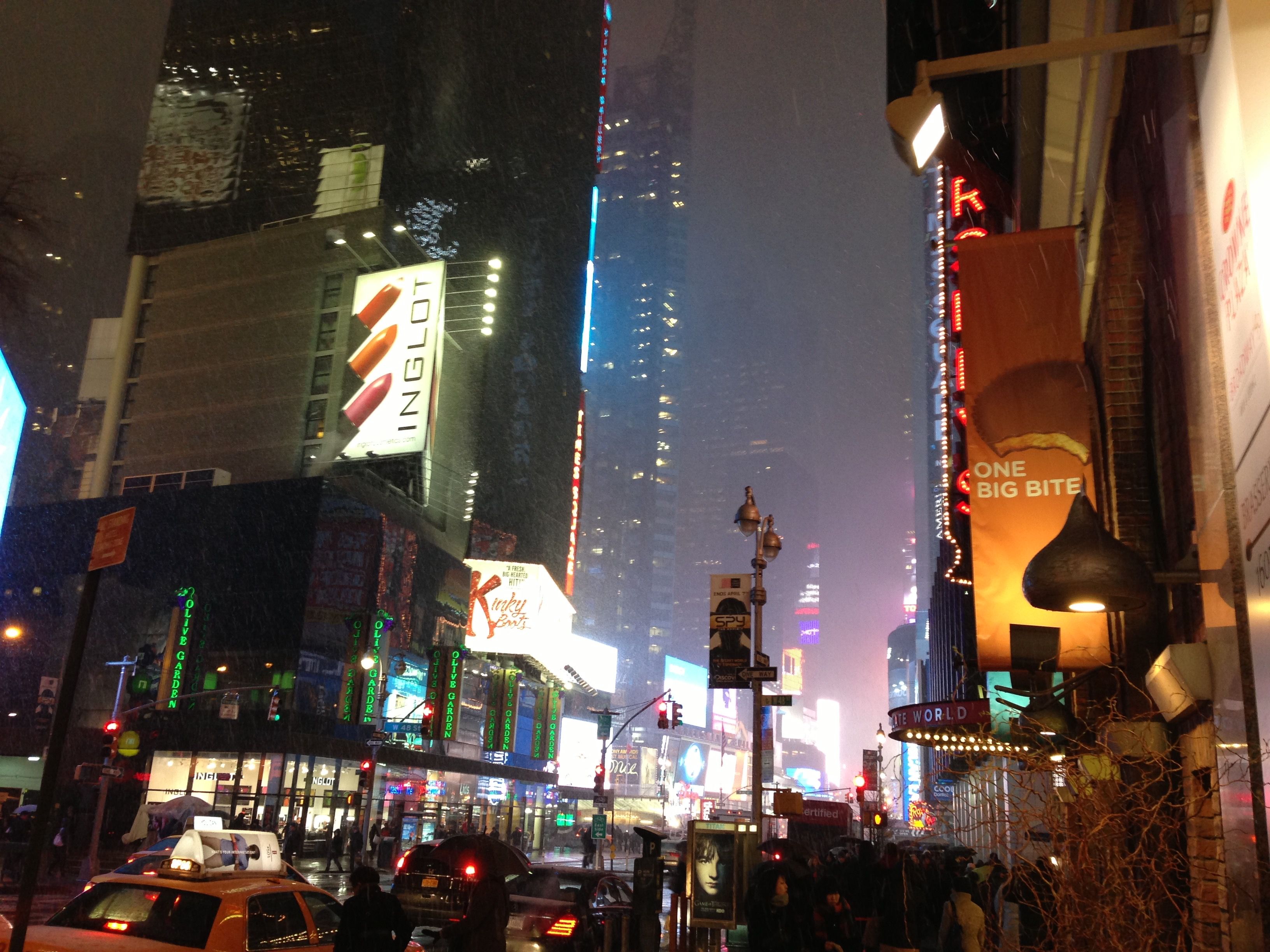 雪のニューヨーク