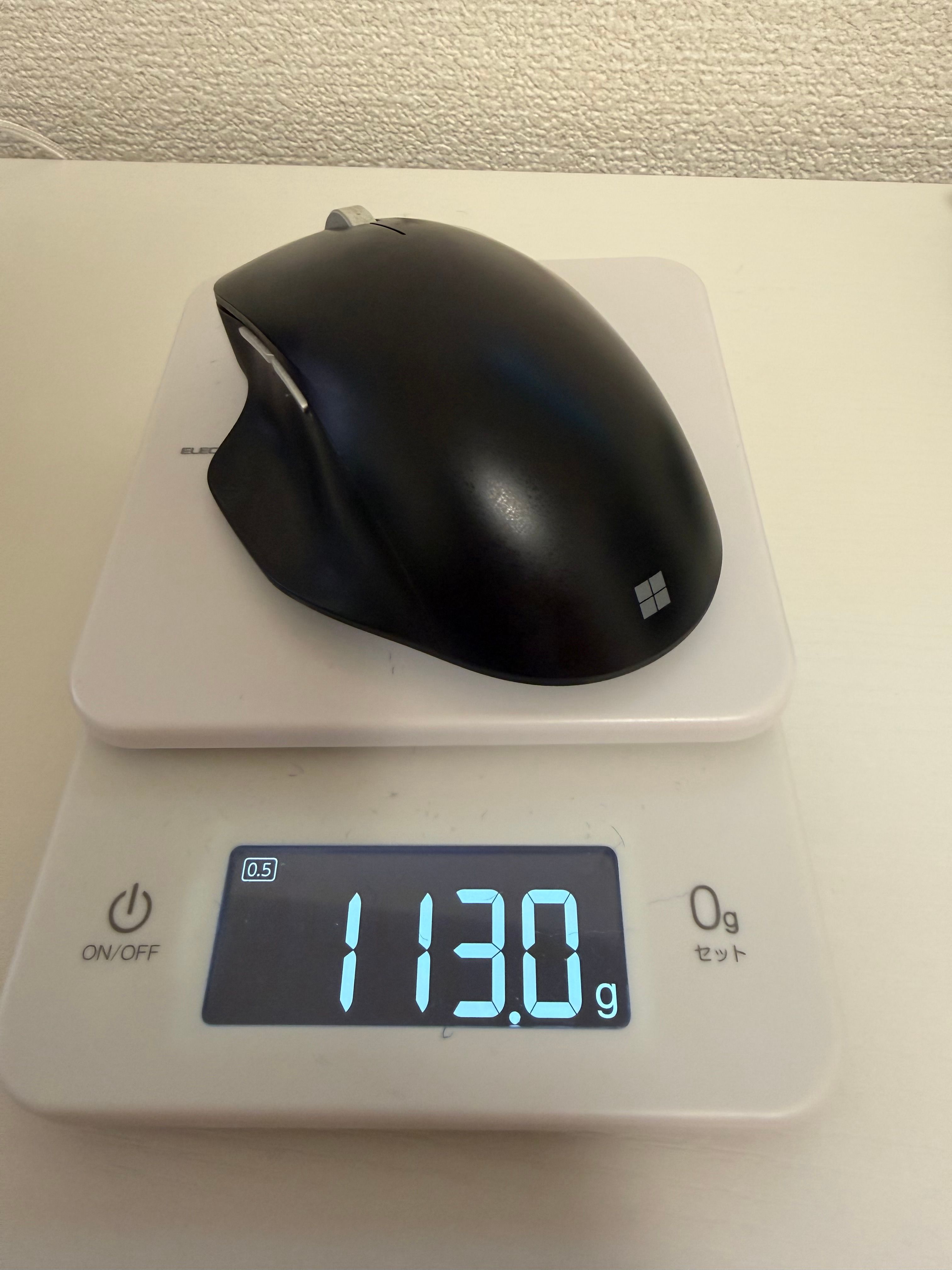 Microsoft Precision Mouse は 113g