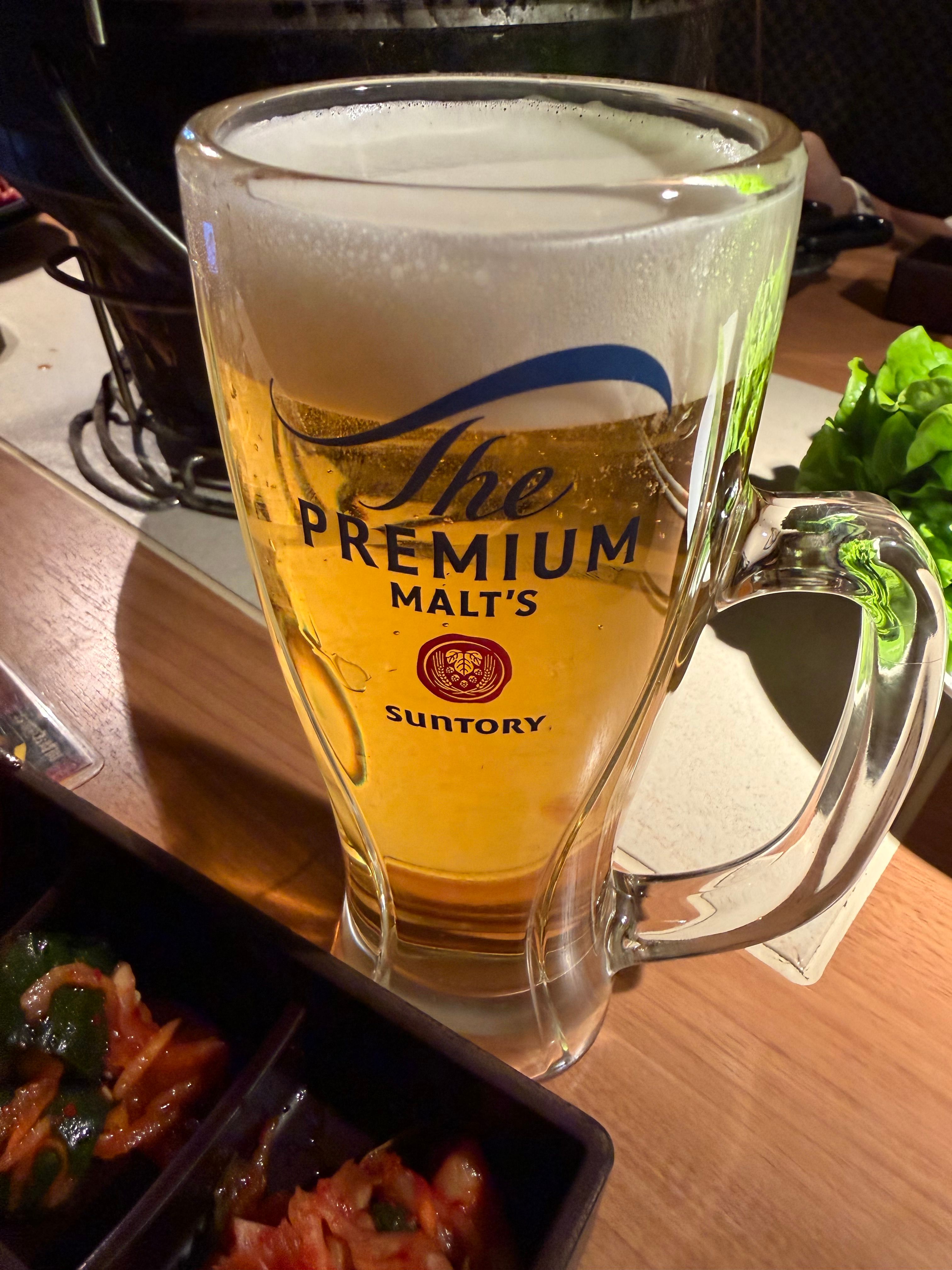 生ビールばかり飲んでしまいます