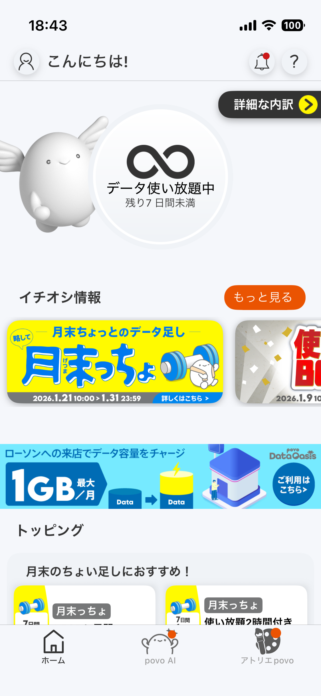 先日の勝田全国マラソンの時はクーポンで使い放題に