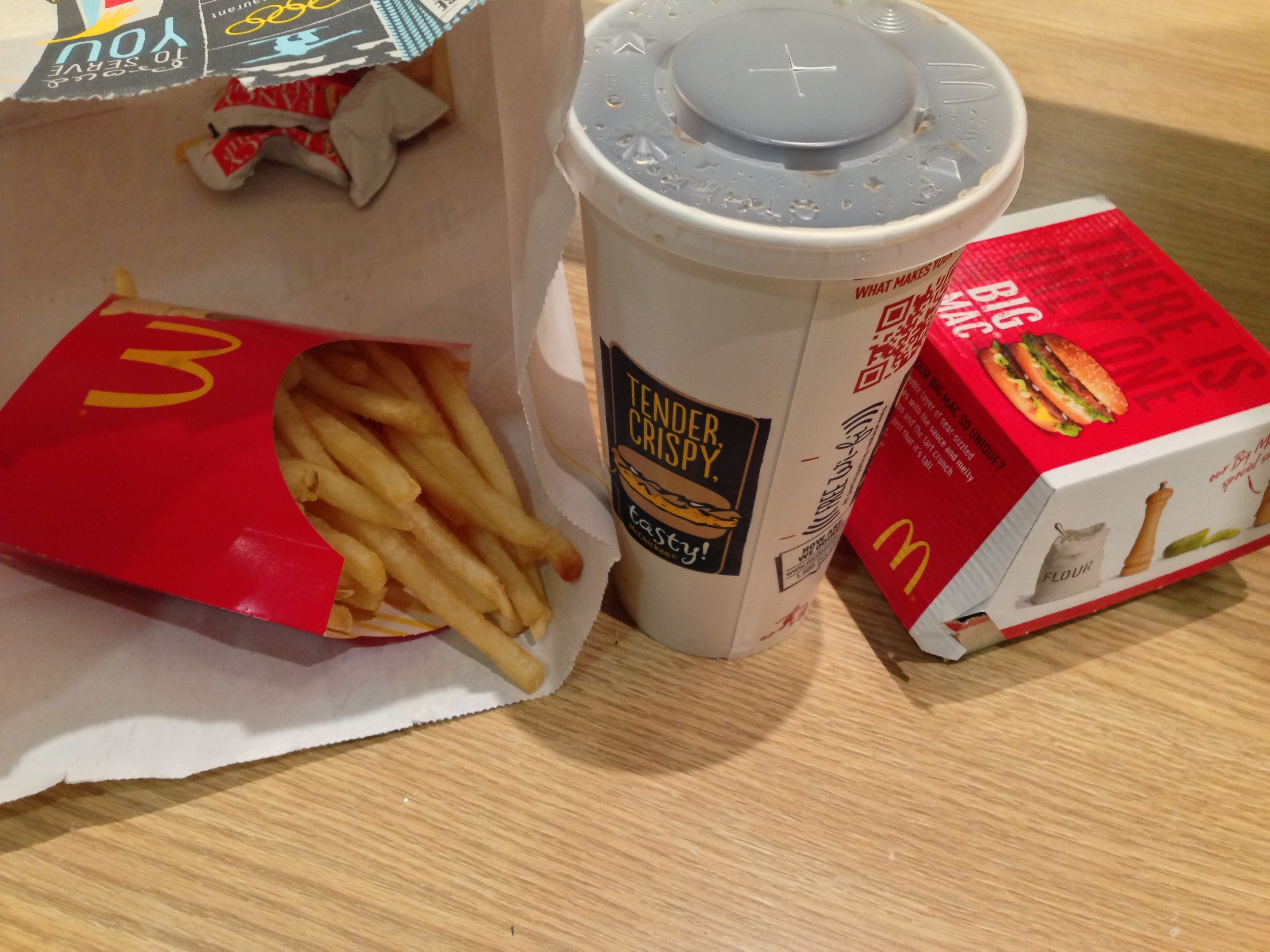 晩御飯はマクドナルド