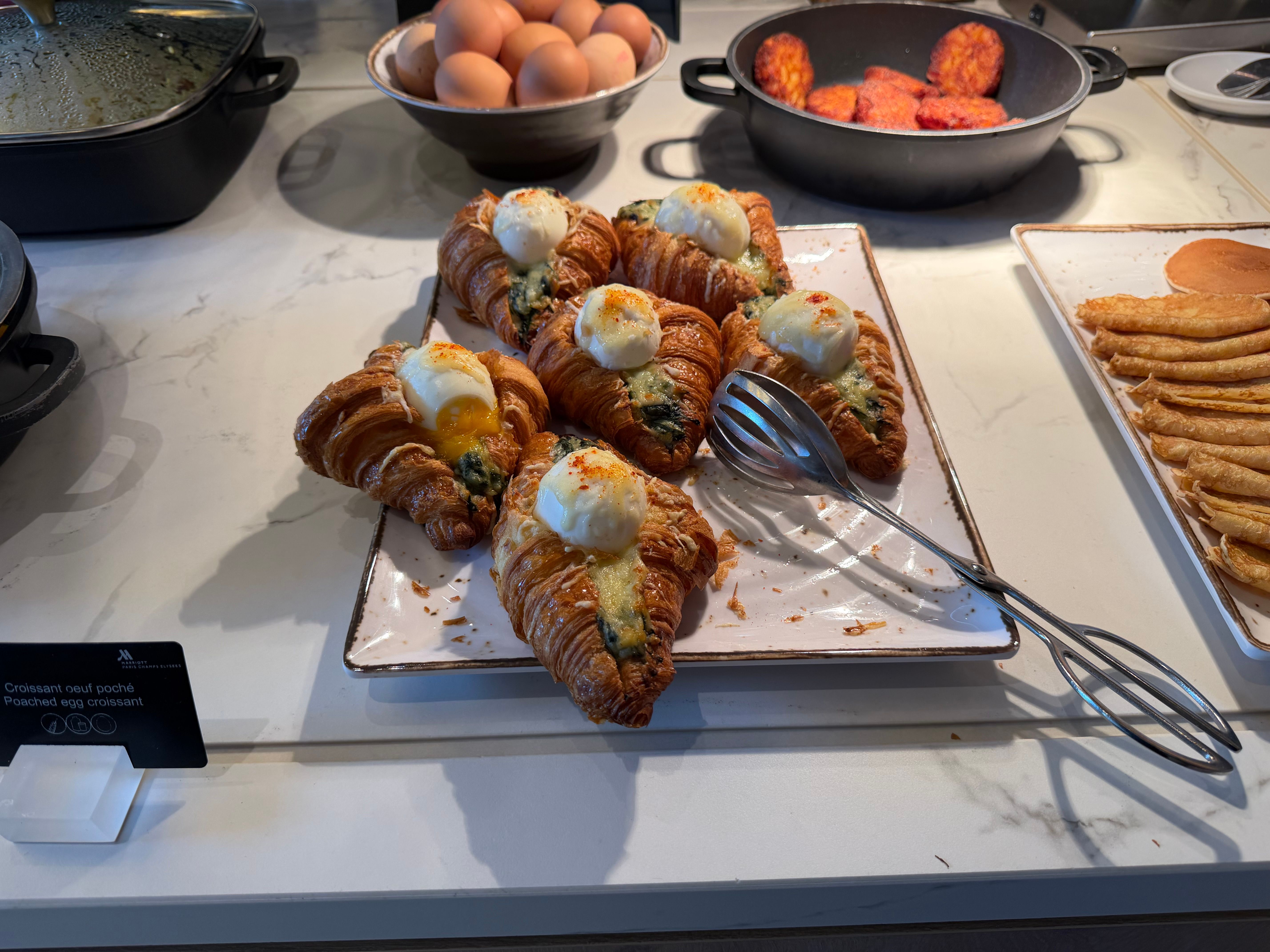 クロワッサンサンドが秀逸でした、カロリー心配ですが