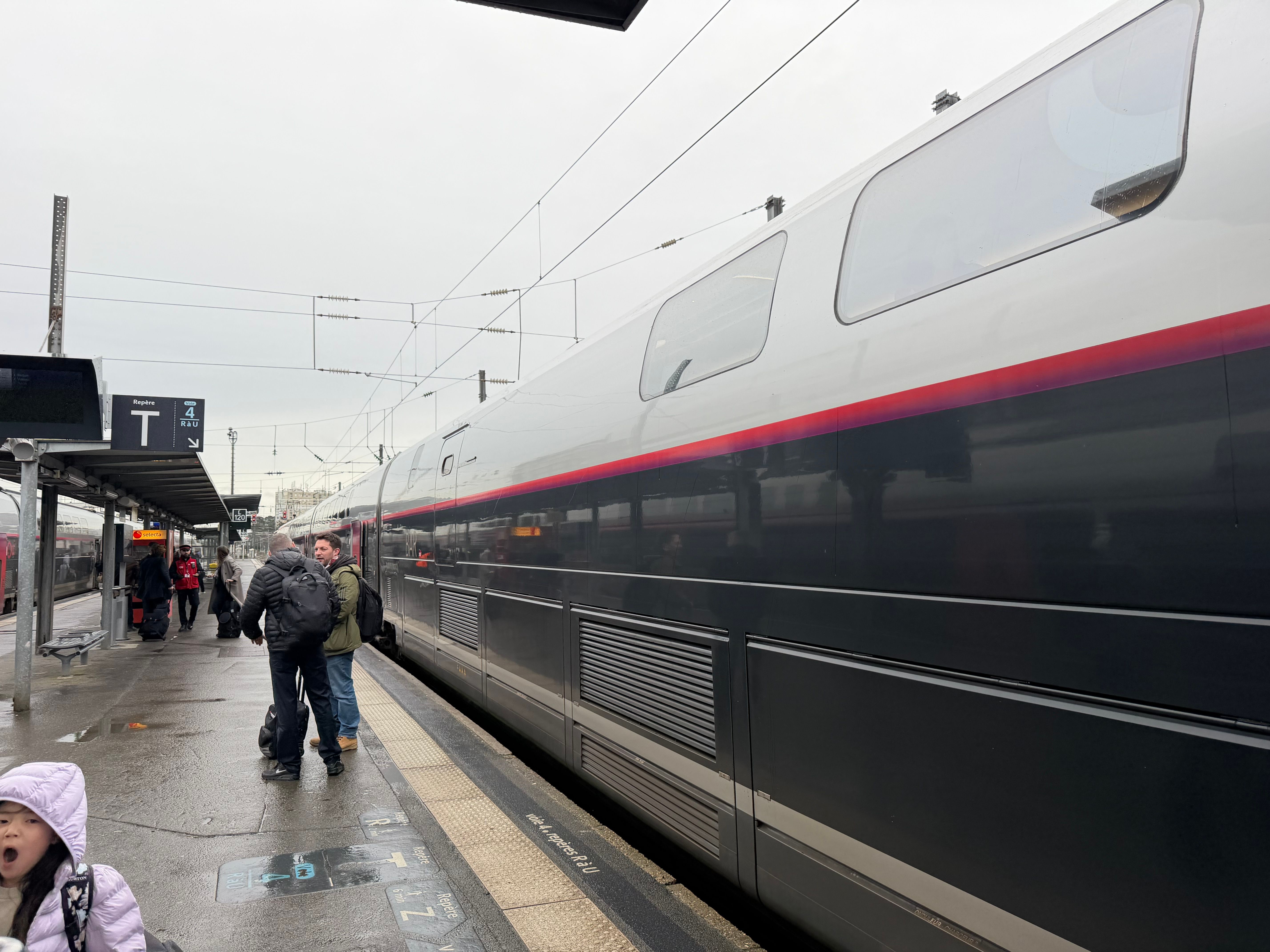 到着した時は雨でした