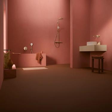 Robinet Infrarouge Hansa Mix – Rouge RAL 3003, Sur Batterie, Sans Contact, Pour Lavabo, Made In Germany