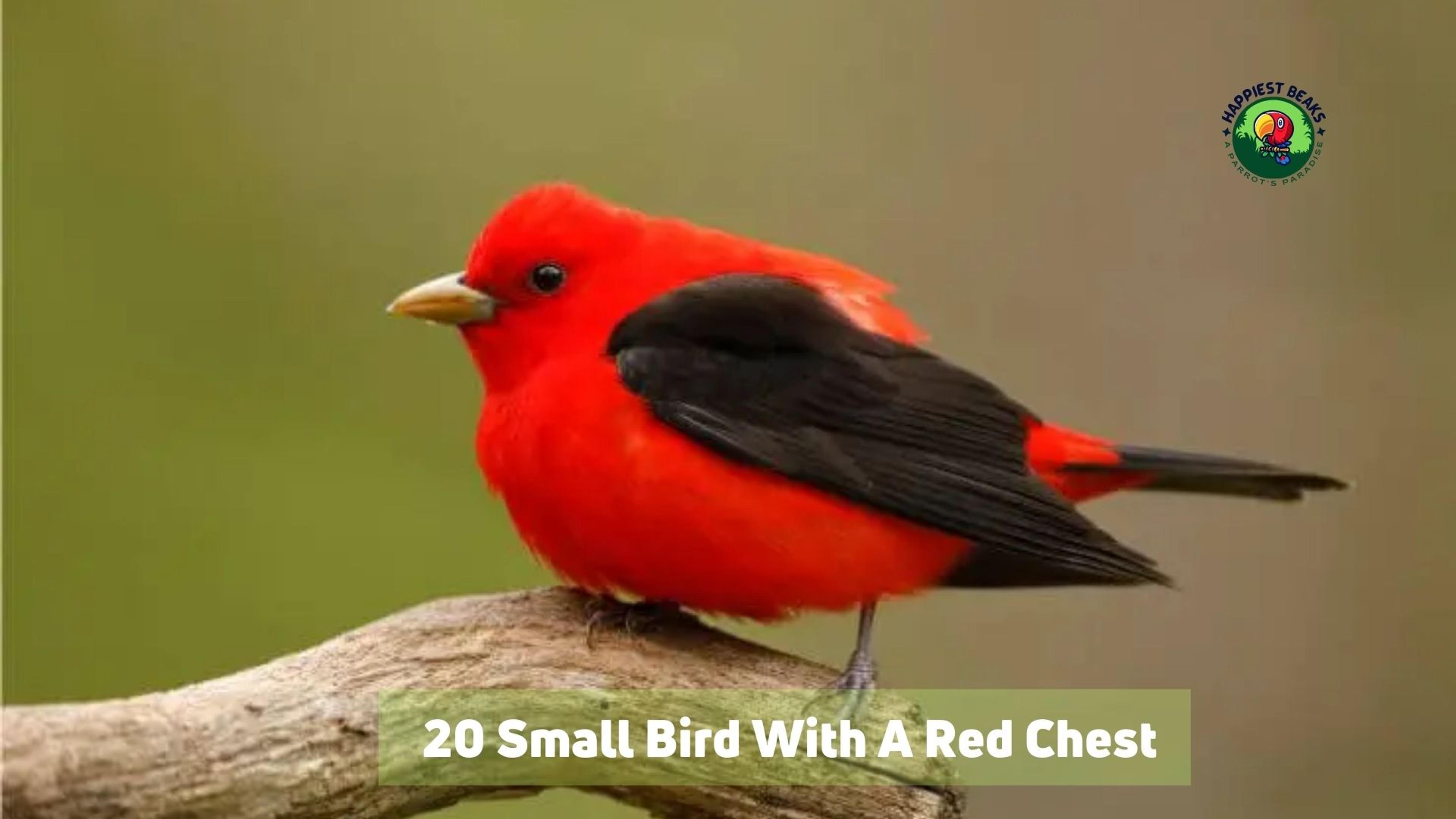 20 Small Bird With A Red Chest