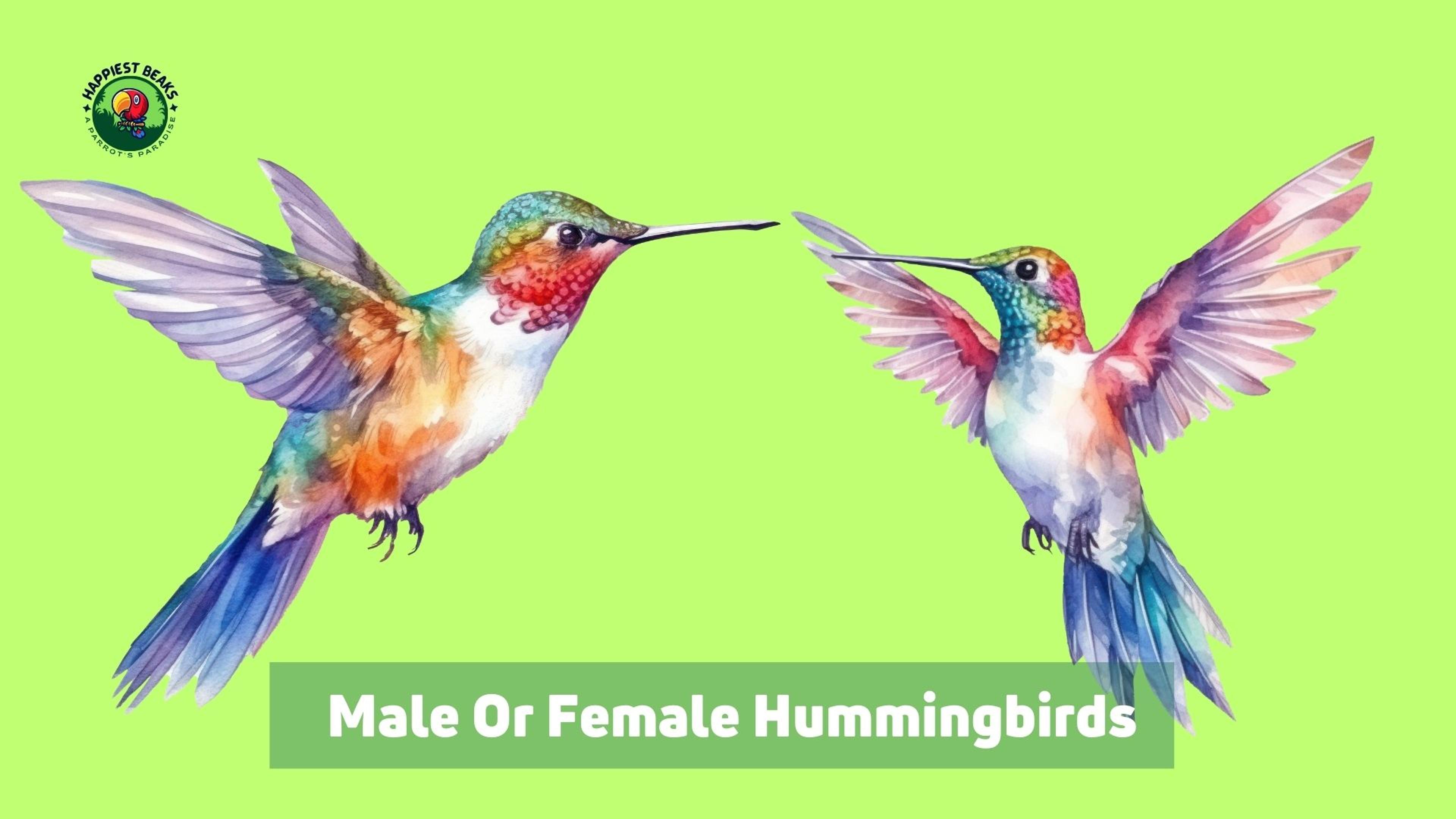Male Or Female Hummingbirds