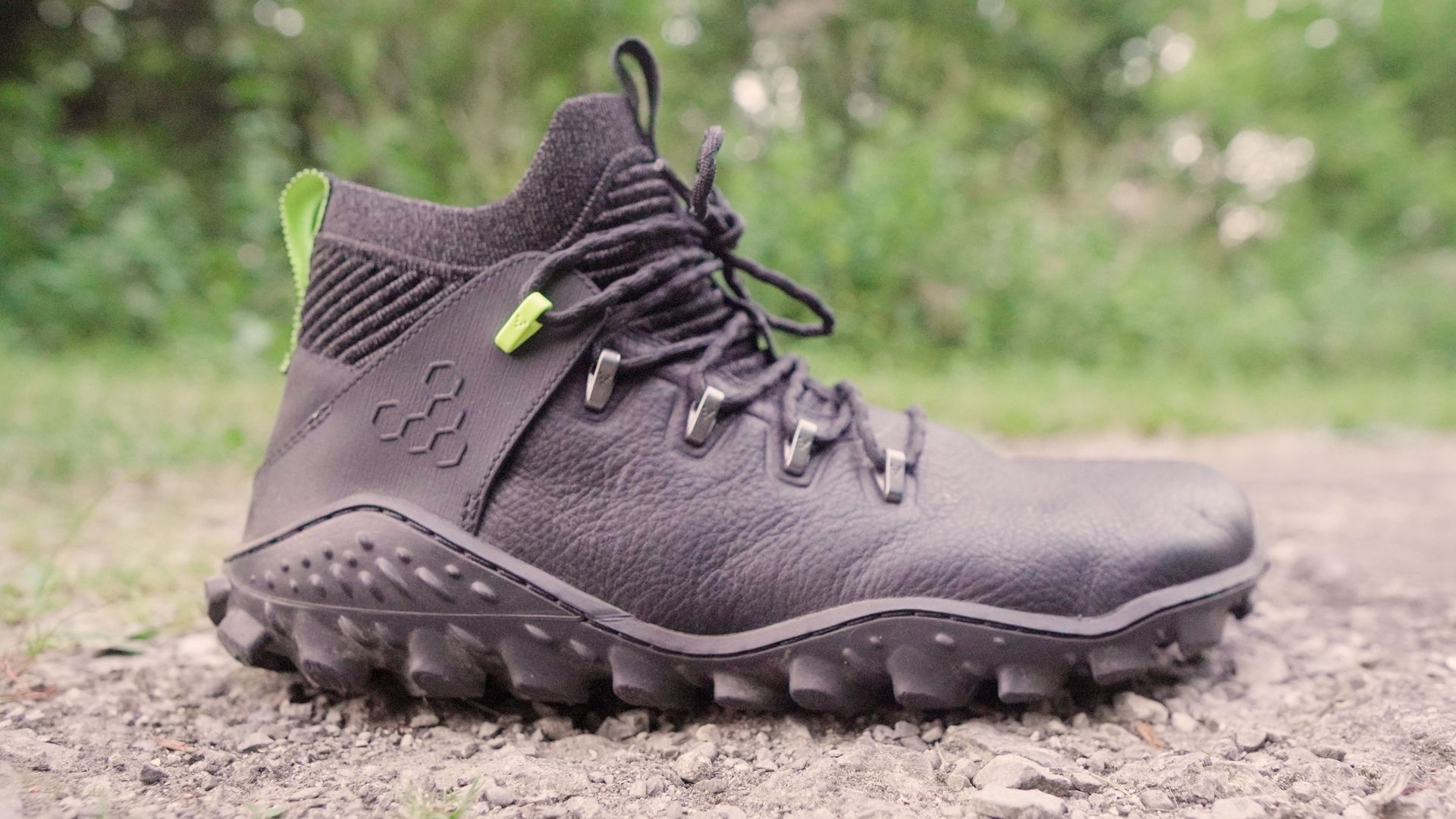 Vivobarefoot Magna FG Mens Leather Barefoot Hiking Boots Brown Black Michelin 42 MAGNA FG / lightweight vivobarefoot hiking boots for firm  main image 3
