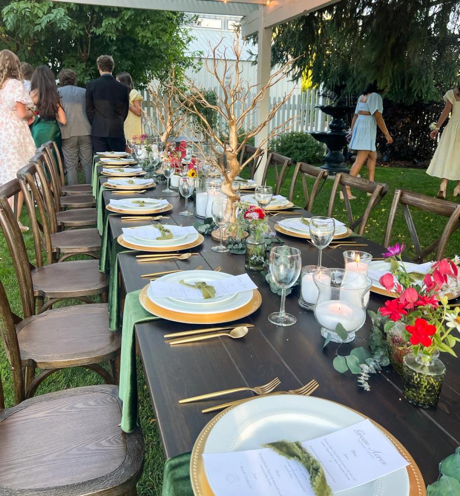 Outdoor Homecoming Dinner Party
