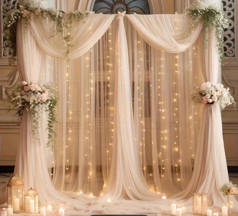 Elegant Tulle Backdrop