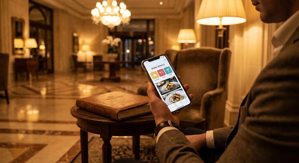 Au-delà du PDF : Pourquoi l'interface de votre application hôtelière définit votre standing