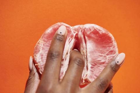 orgasm research, truth, science, fruit, hands, background, dating