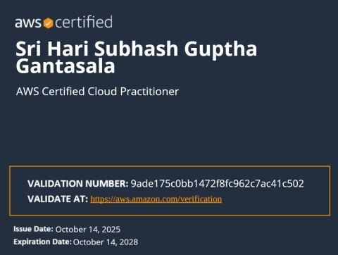AWS Certified Cloud Practitioner