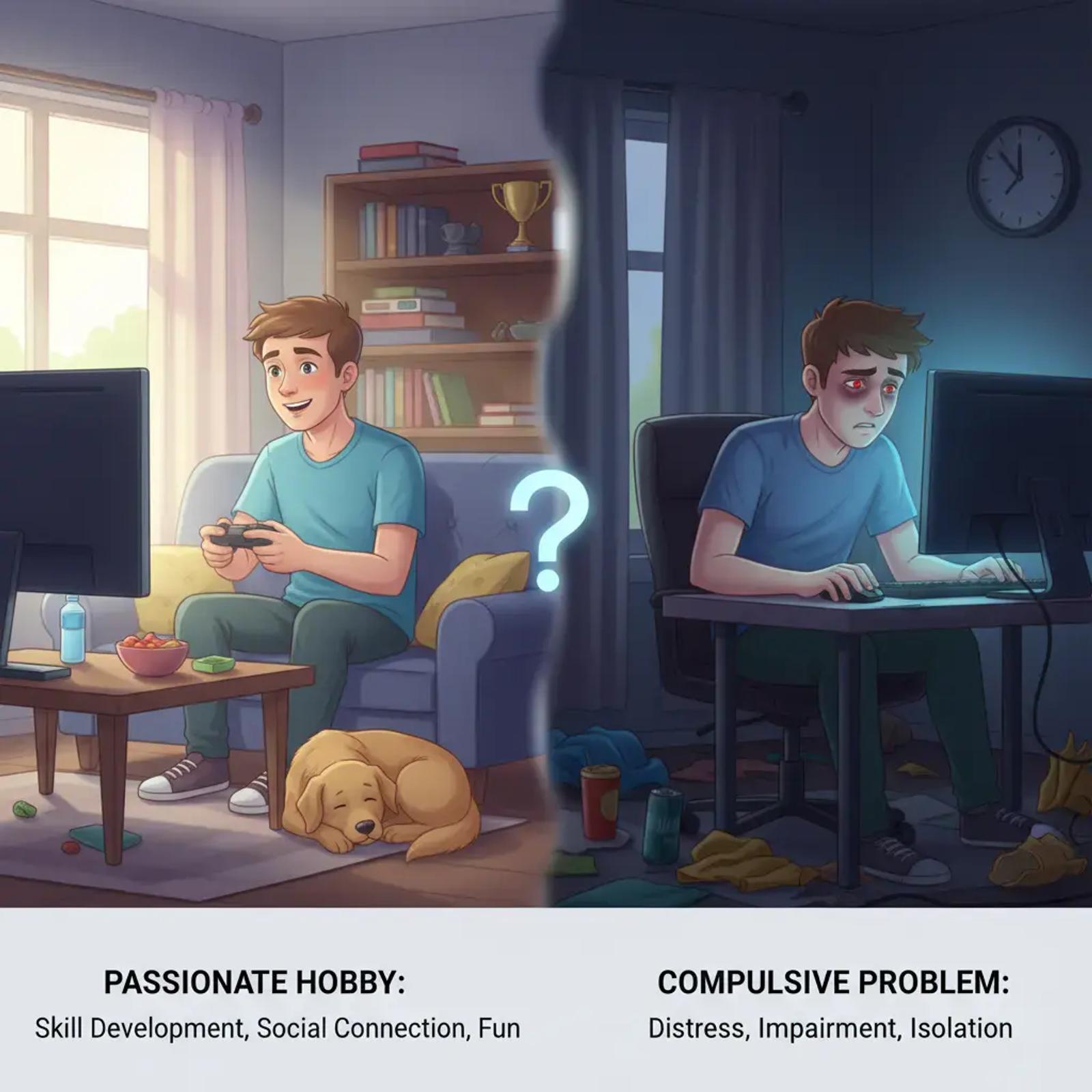 Image illustrating: Understanding Internet Gaming Disorder: When a Hobby Becomes a Concern