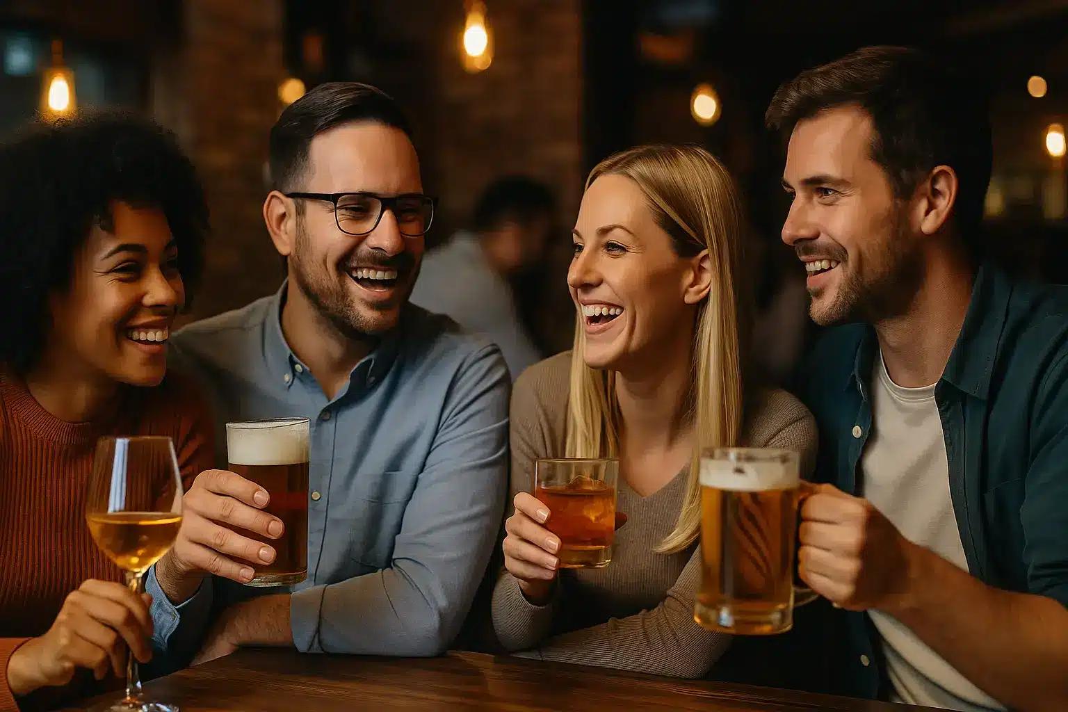 Illustration for an article on social drinker or alcoholic? how to know the difference