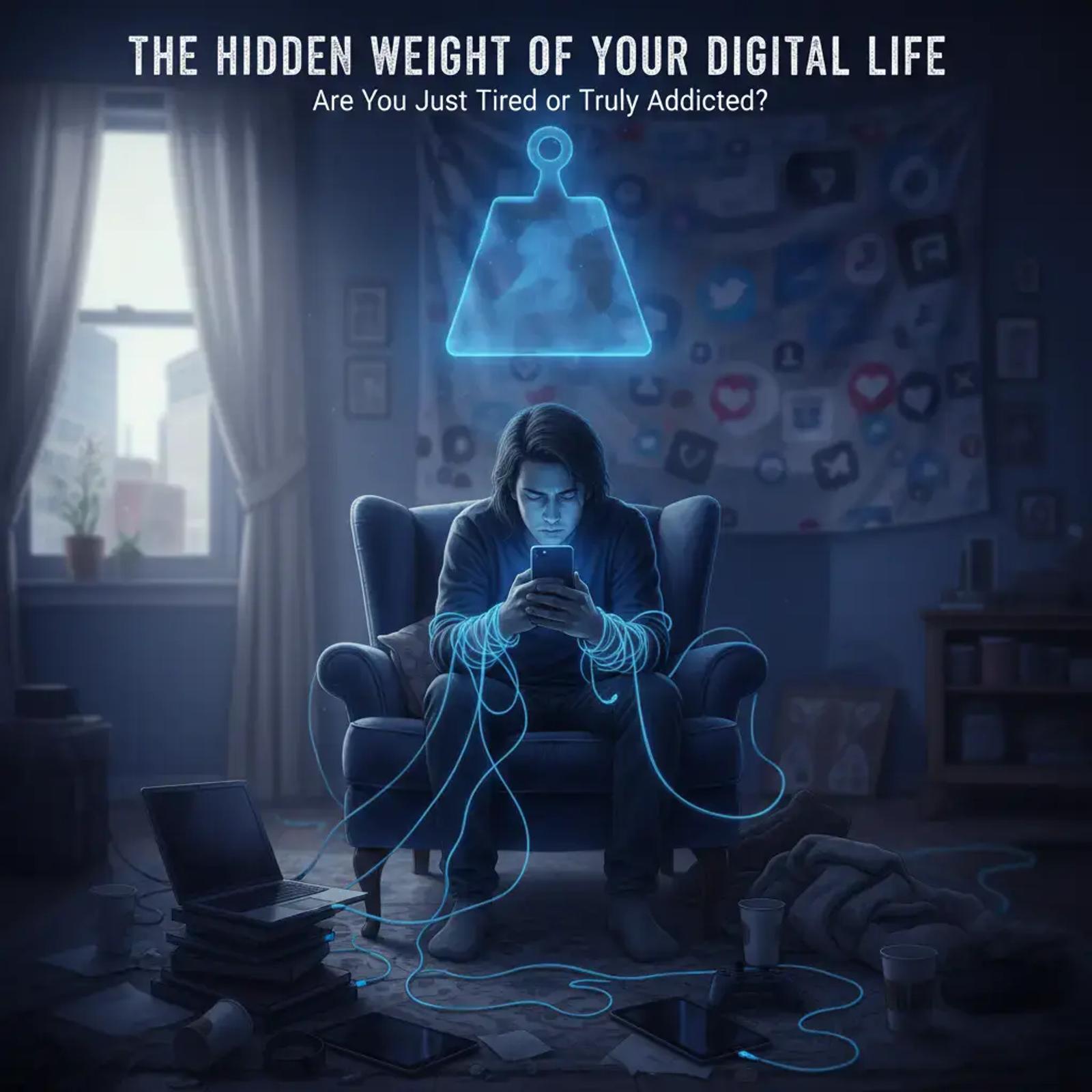 Image illustrating: For individuals struggling with tech addiction and its impact on  mental health , a structured digital...