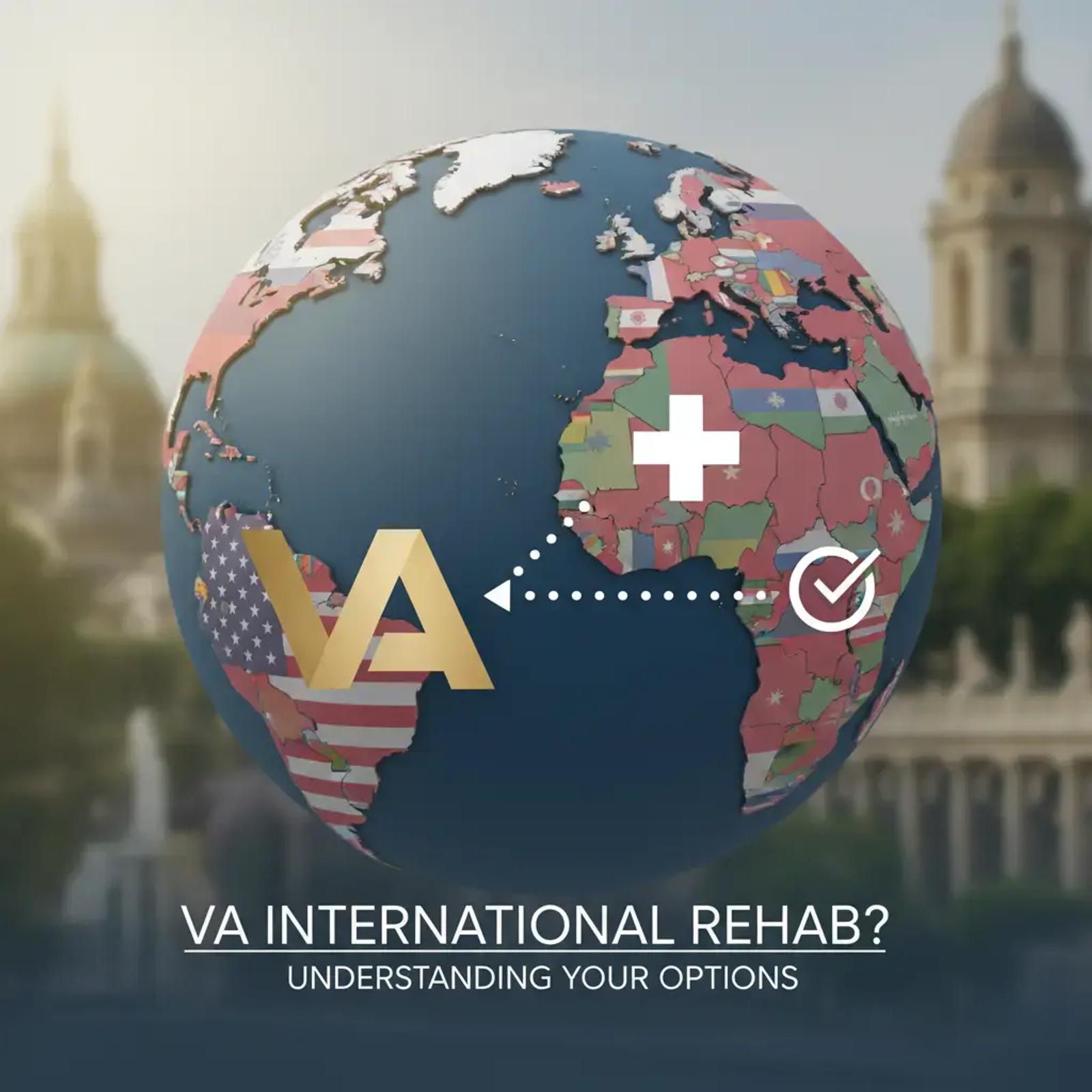 Image illustrating: Yes, you can use your VA benefits for international rehab through the Foreign Medical Program (FMP), b...