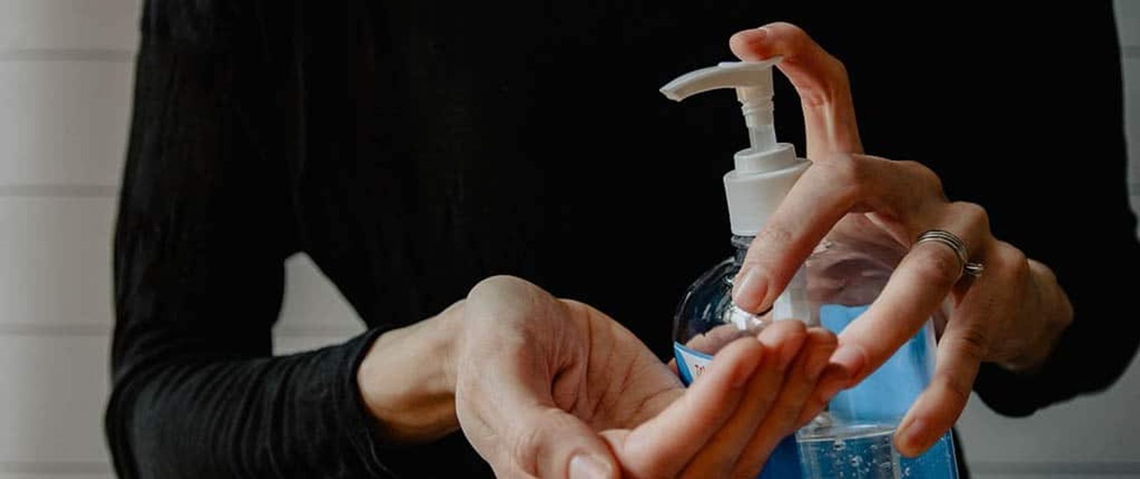 hand-sanitizing