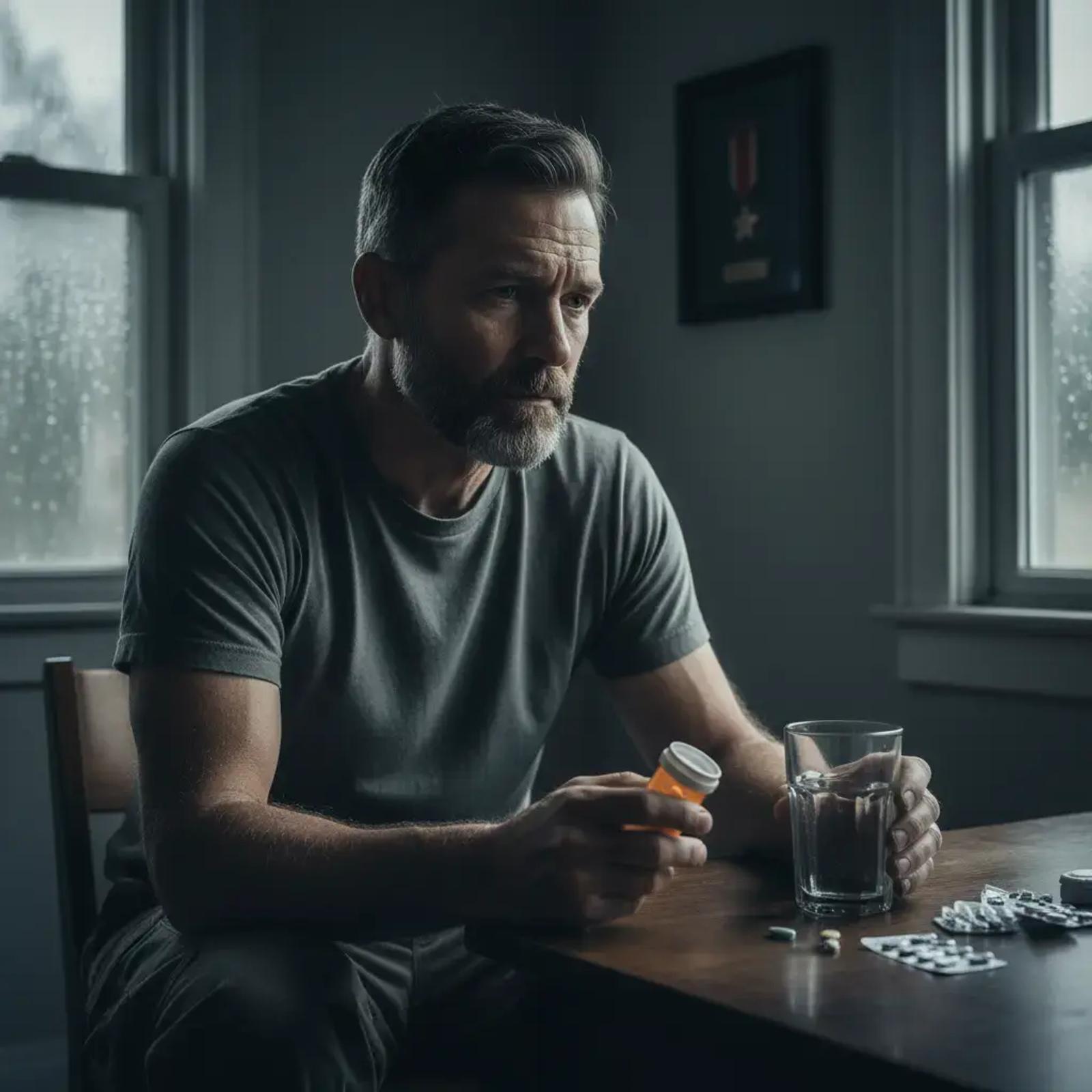 Image illustrating: For veterans battling chronic pain and opioid dependency, relying on prescriptions alone is a losing f...