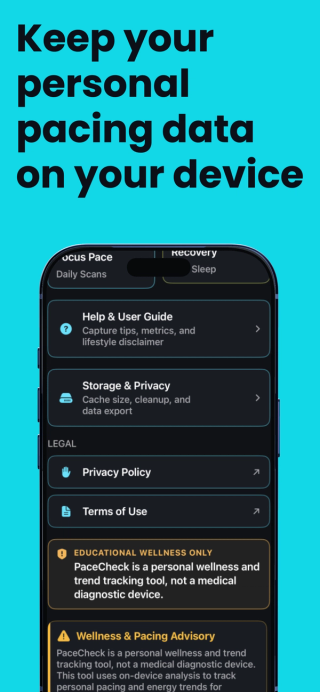Keep personal data on your device
