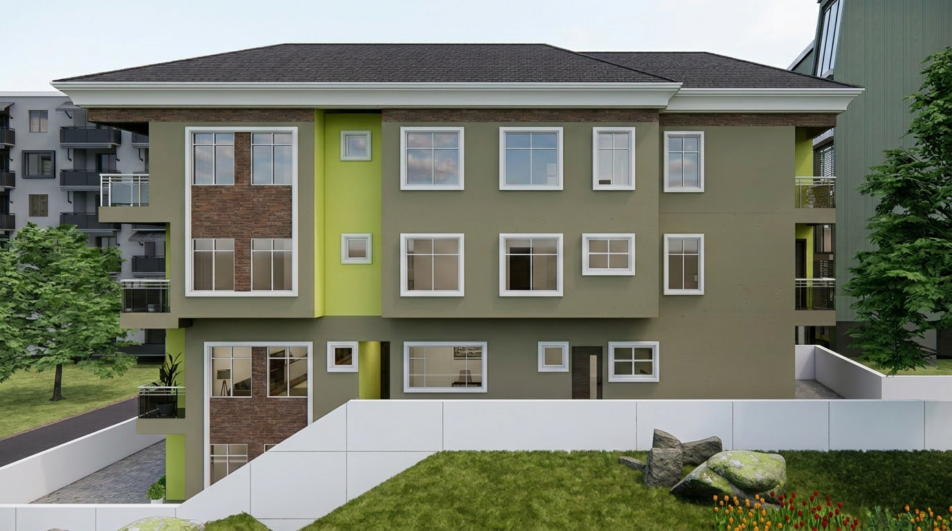 Exterior View of Paradise Apartments