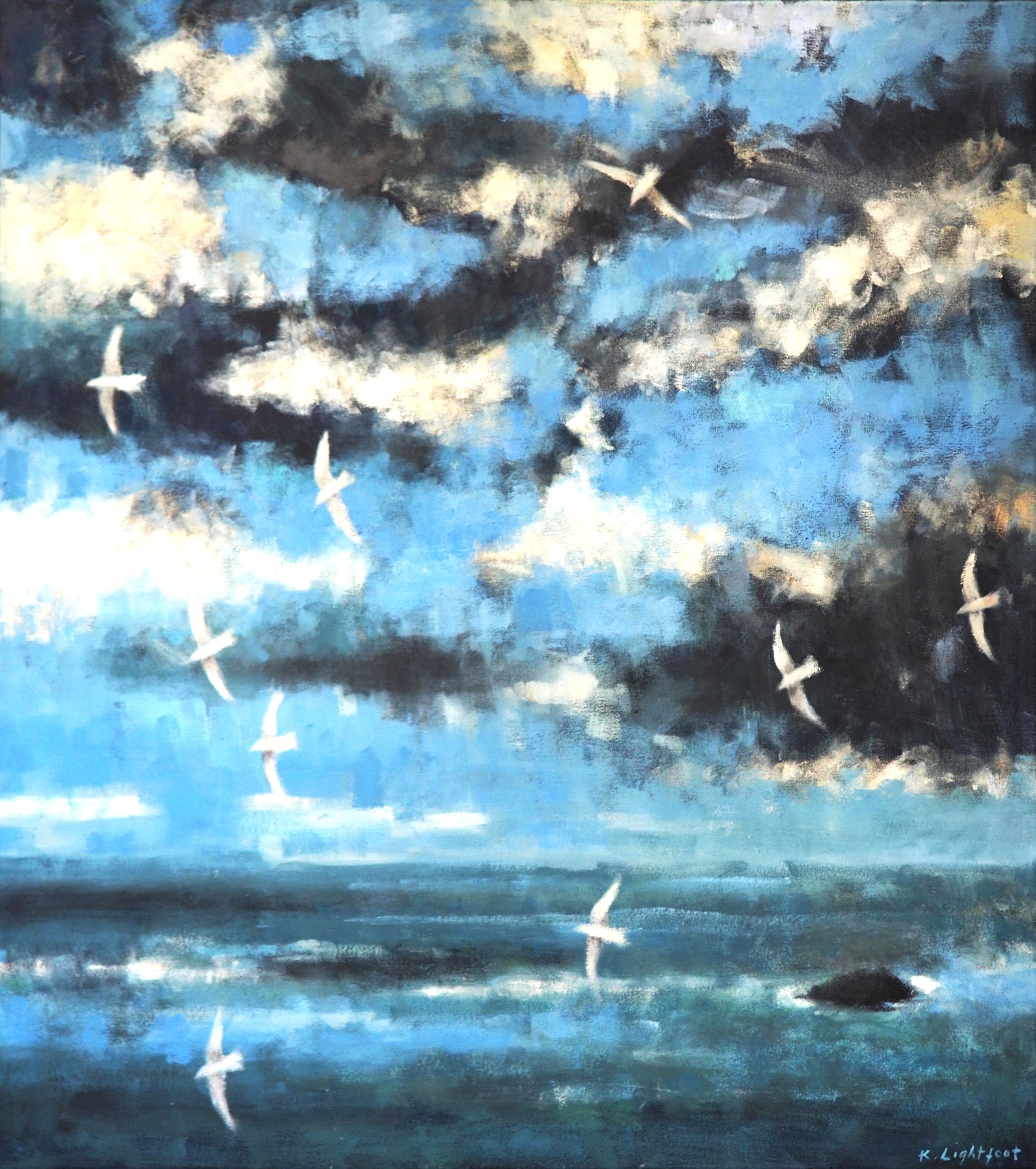 Gulls in the Wind