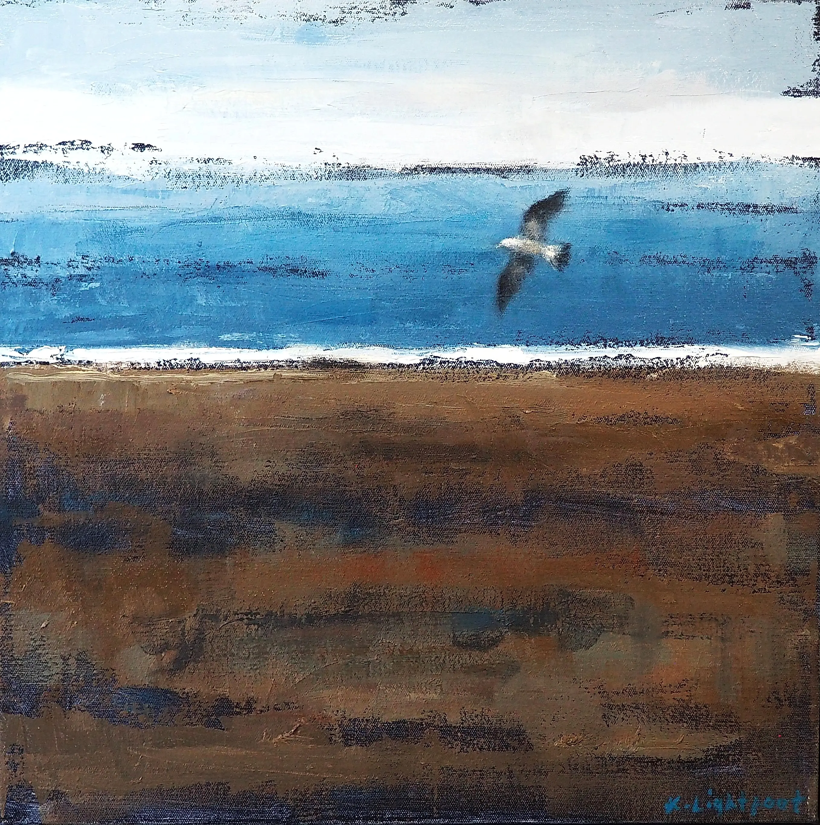Beach, Sea and Gull 