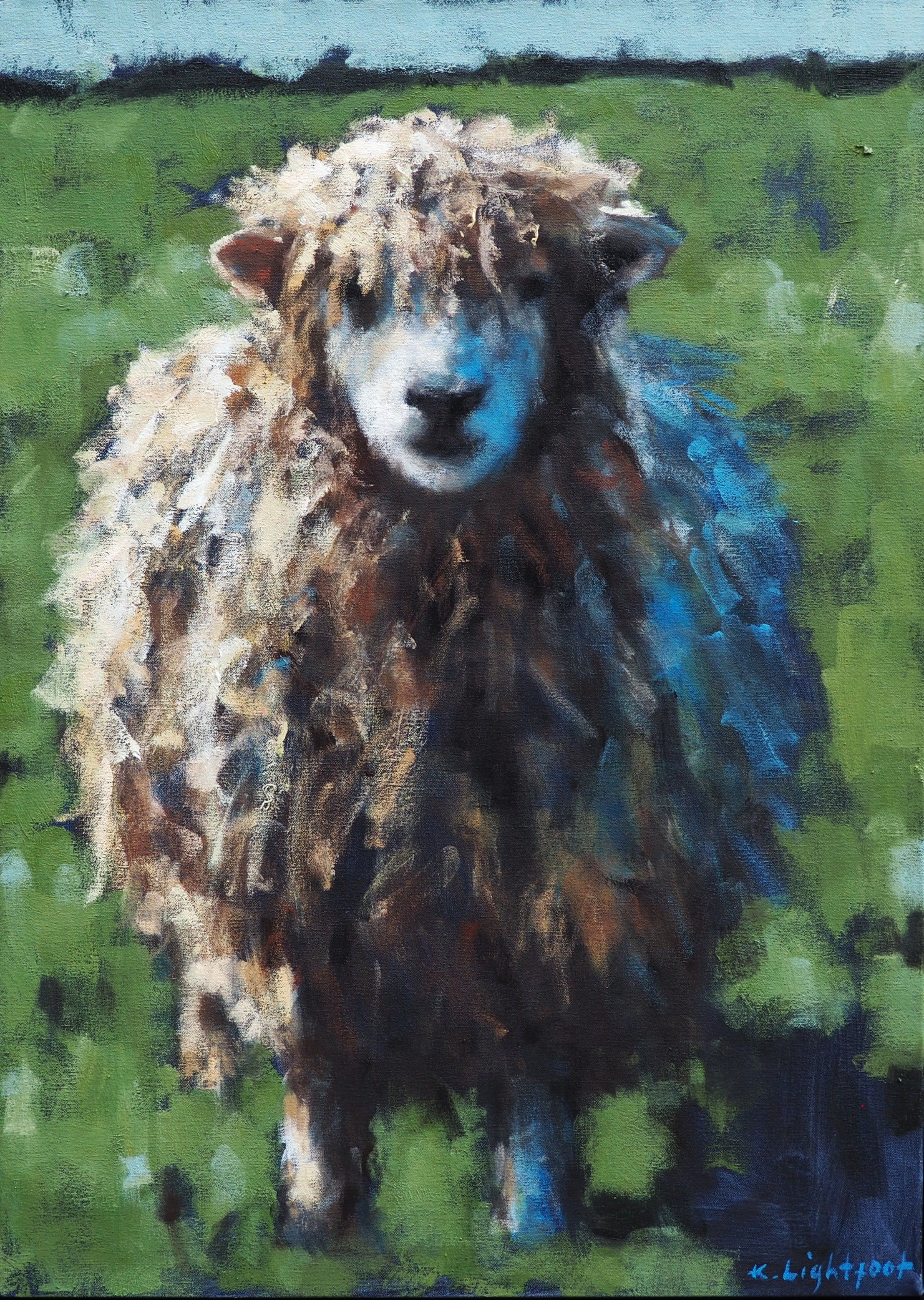 Sheep, Field & Sky