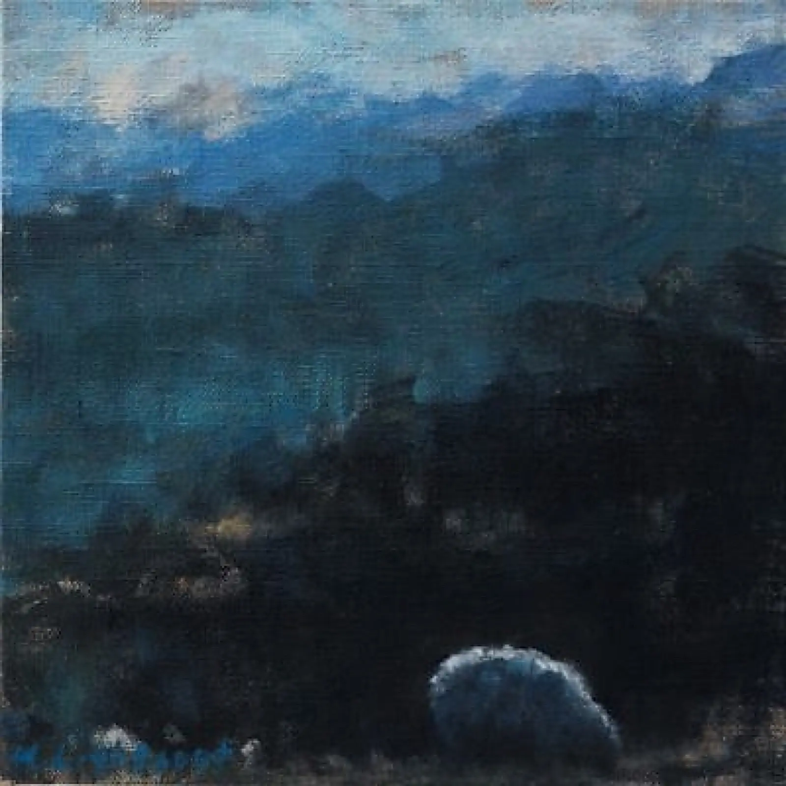 Sheep Blue Landscape