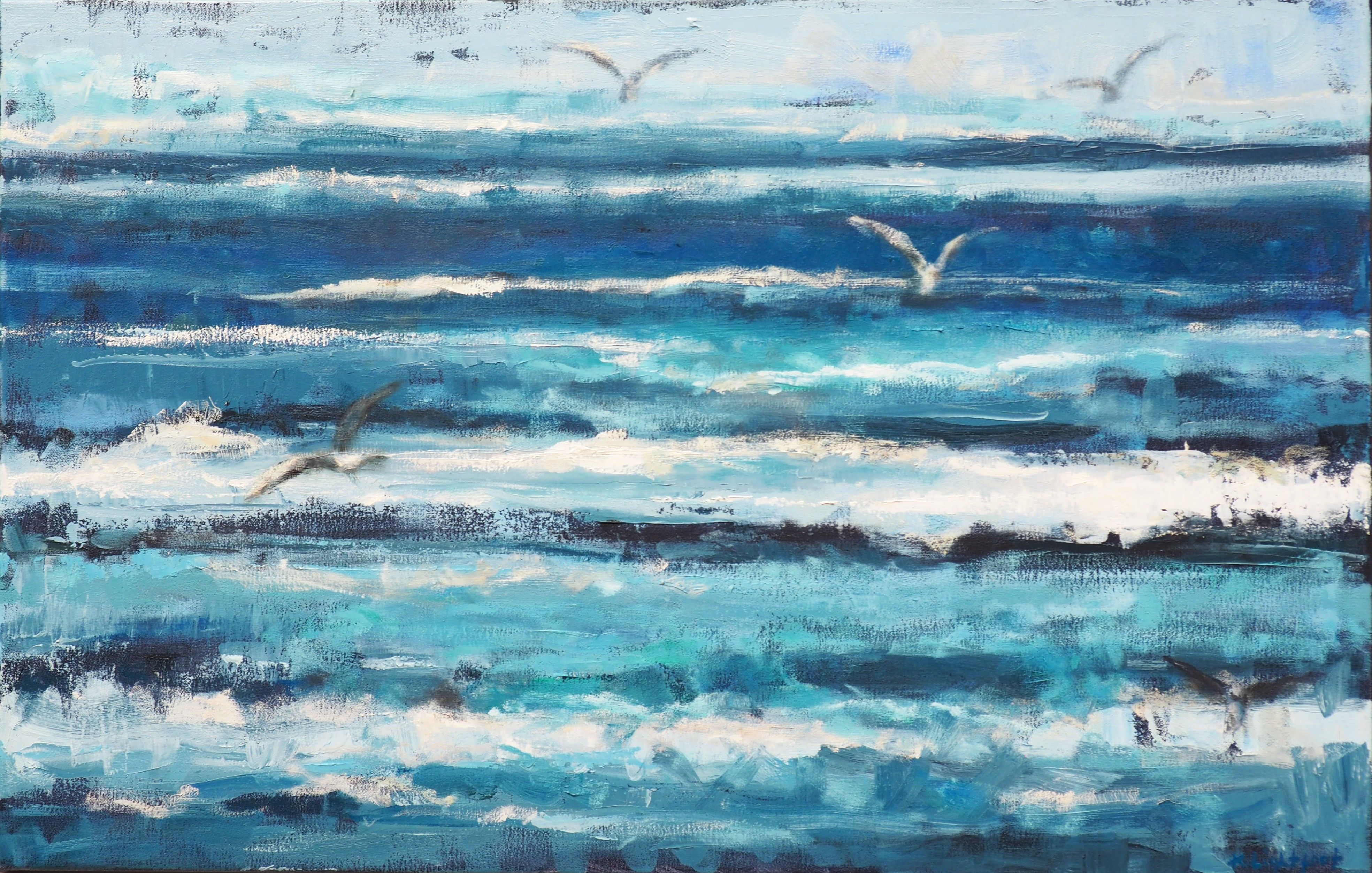 Sea and Gulls