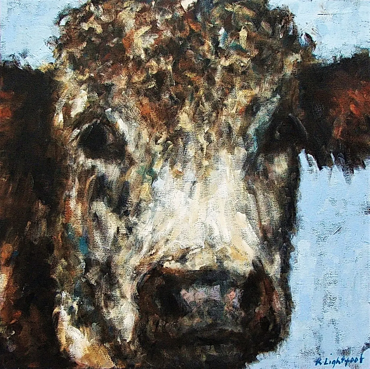 Cow Pale Blue
