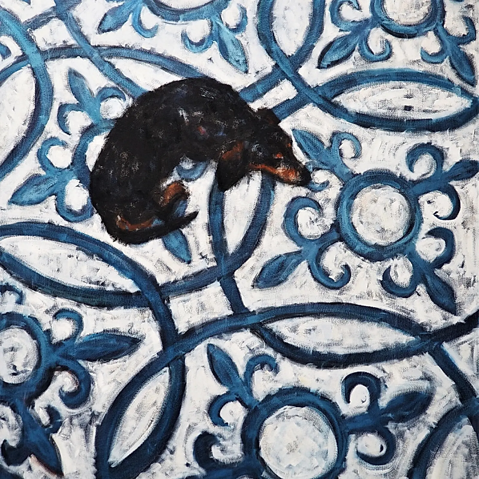 Sleeping Dachshund