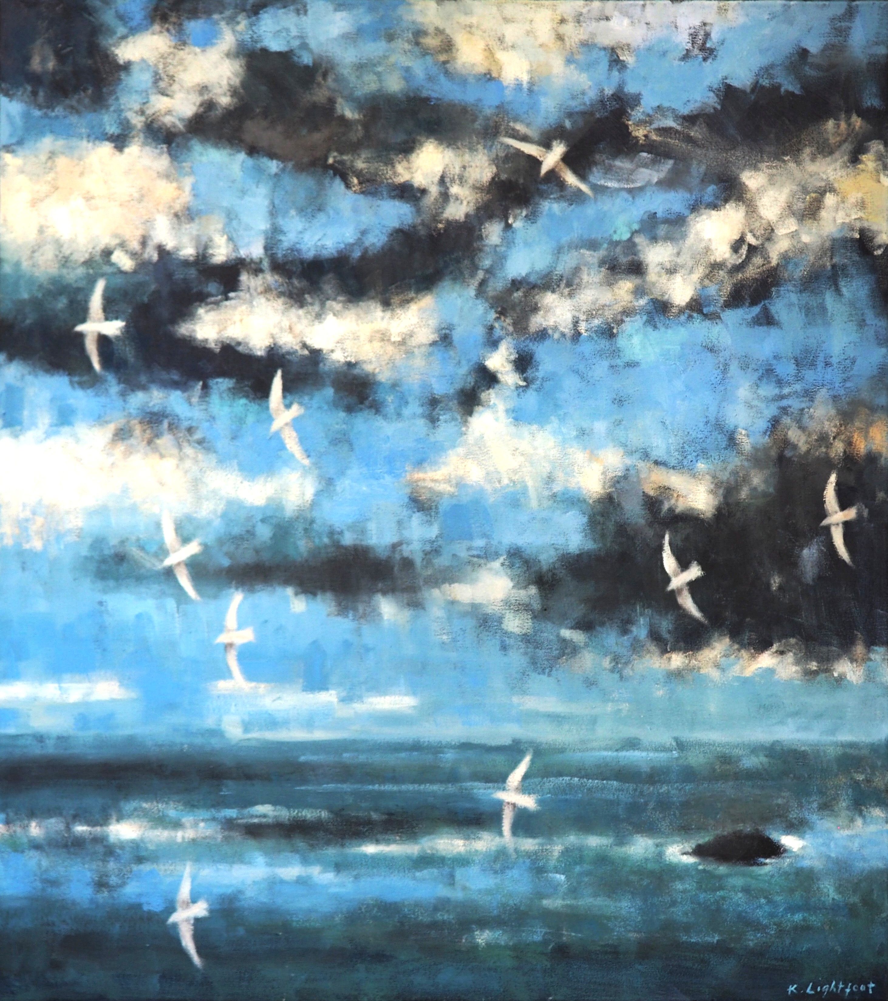 Gulls in the Wind
