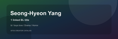 Seong-Hyeon Yang cover
