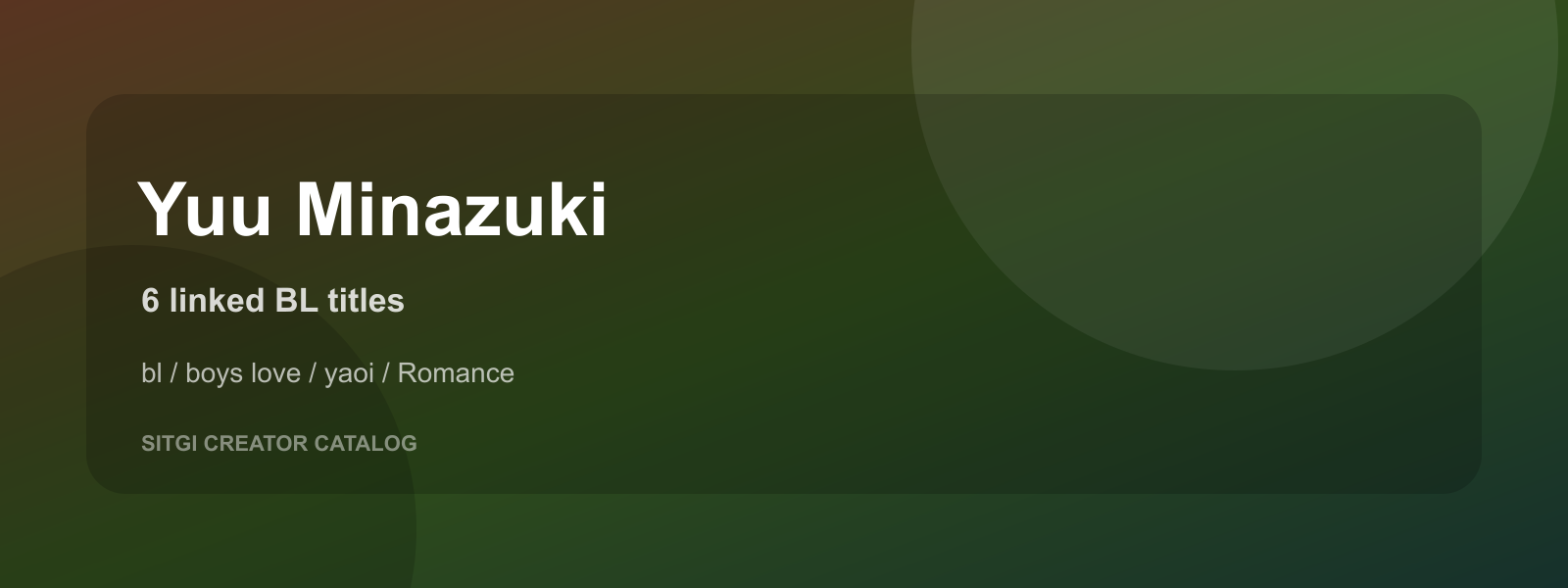 Yuu Minazuki cover