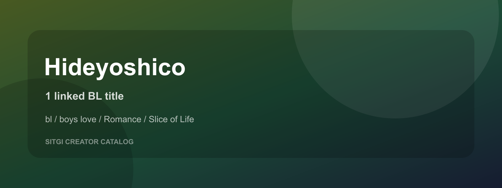 Hideyoshico cover