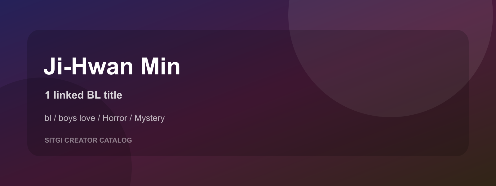 Ji-Hwan Min cover