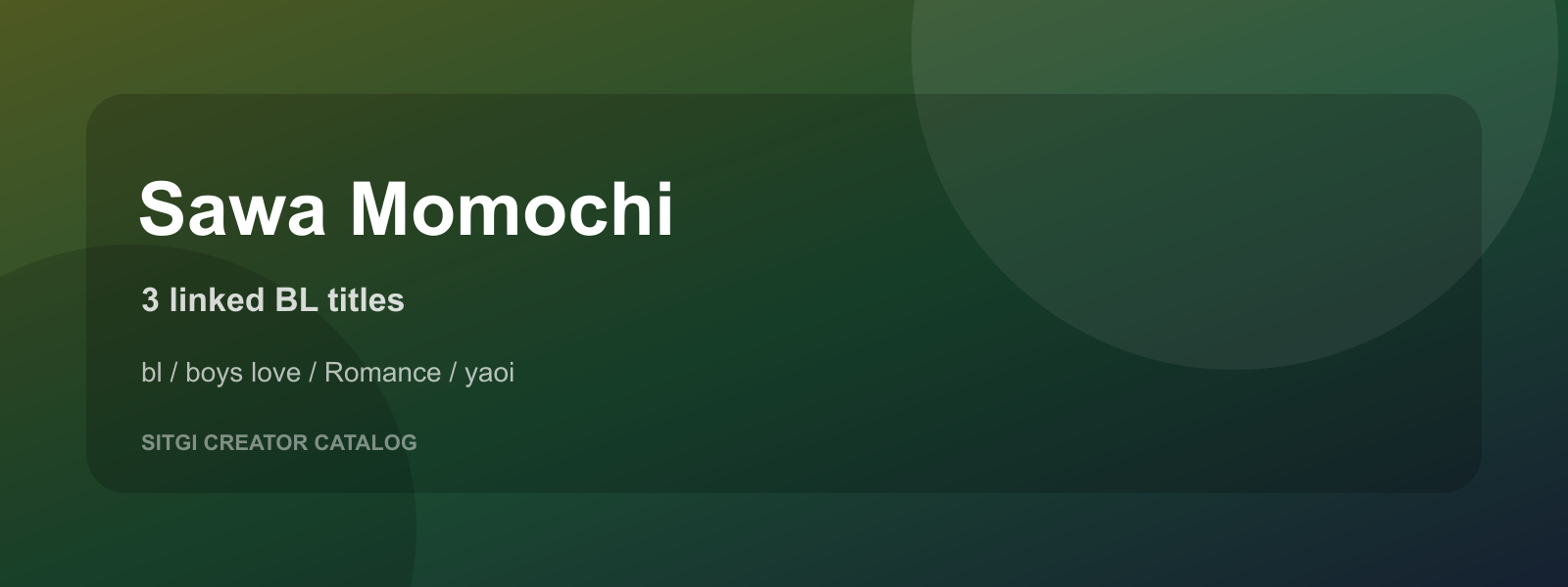 Sawa Momochi cover